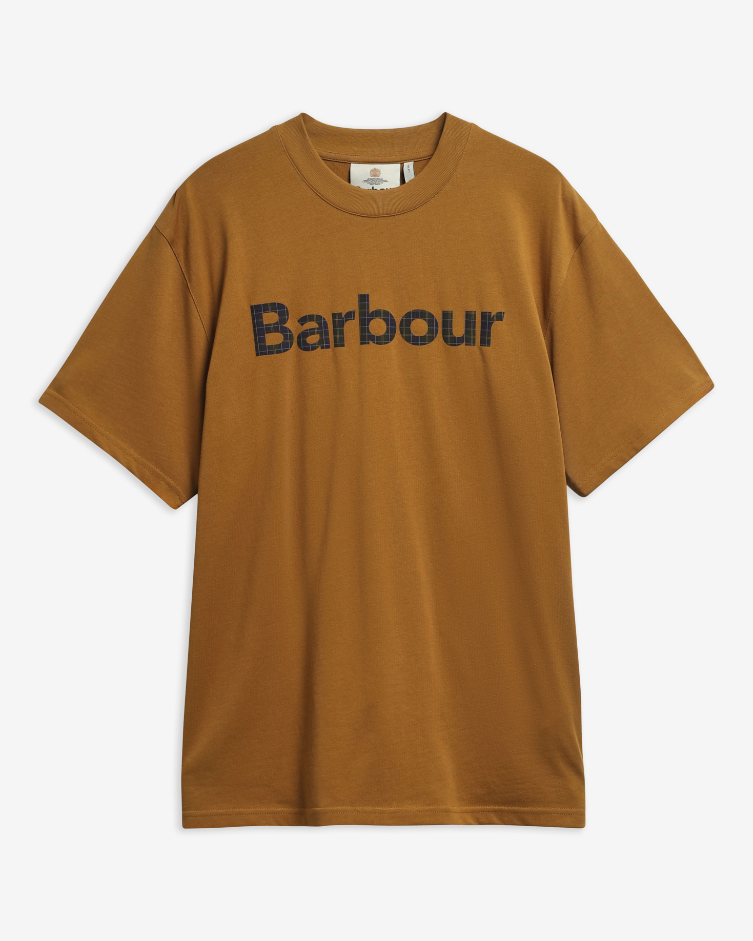 Tartan Logo Oversized Graphic T-Shirt Cumin