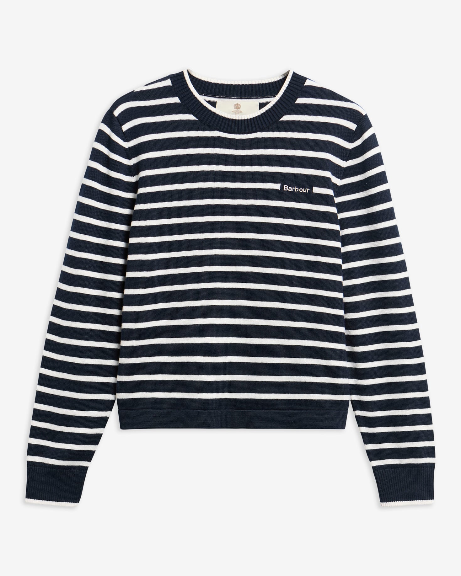 Barbour Pullover Emmy Striped Rundhalsausschnitt Darky Navy Stripe