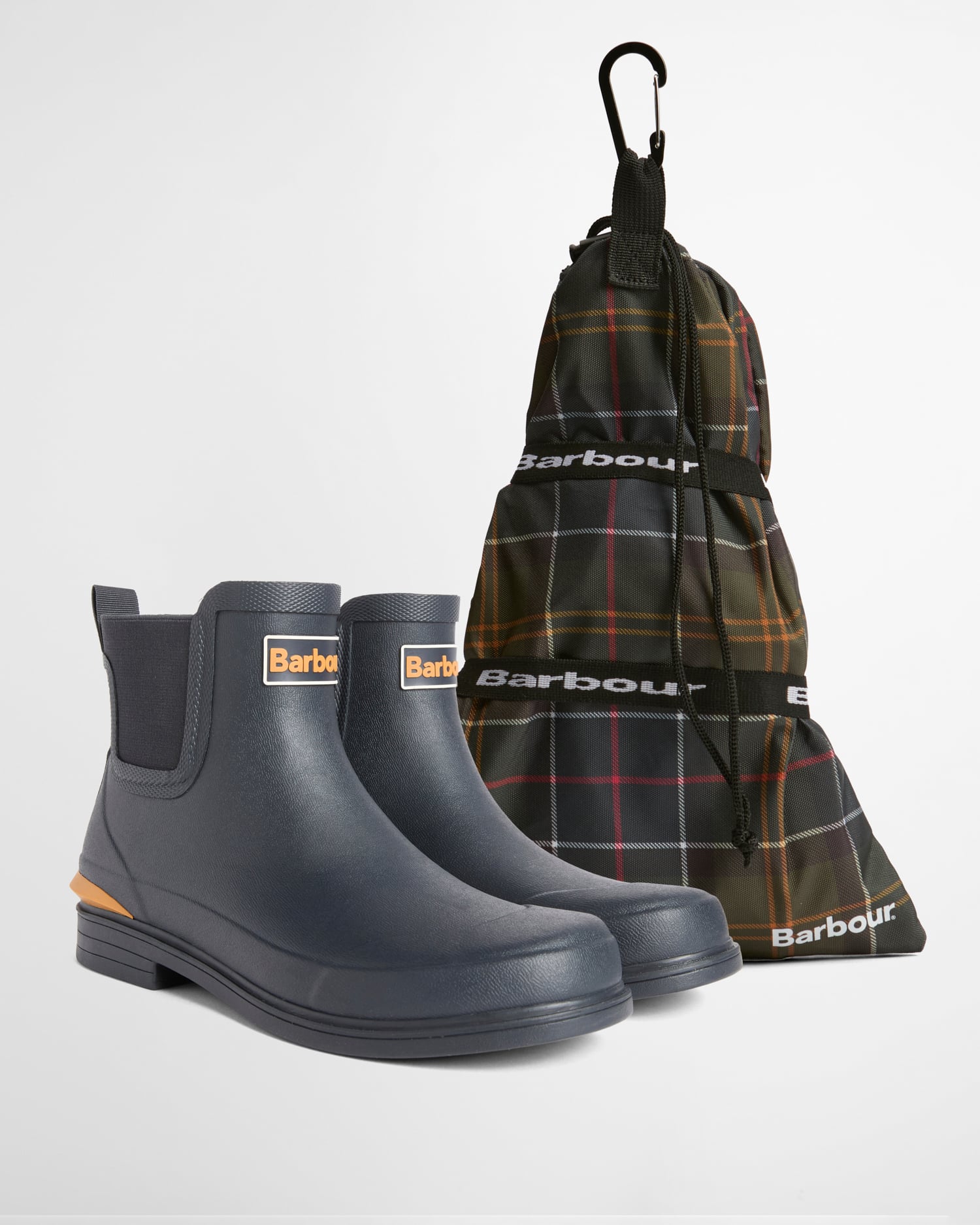 Abbeyfield Packable Ankle Wellingtons Navy