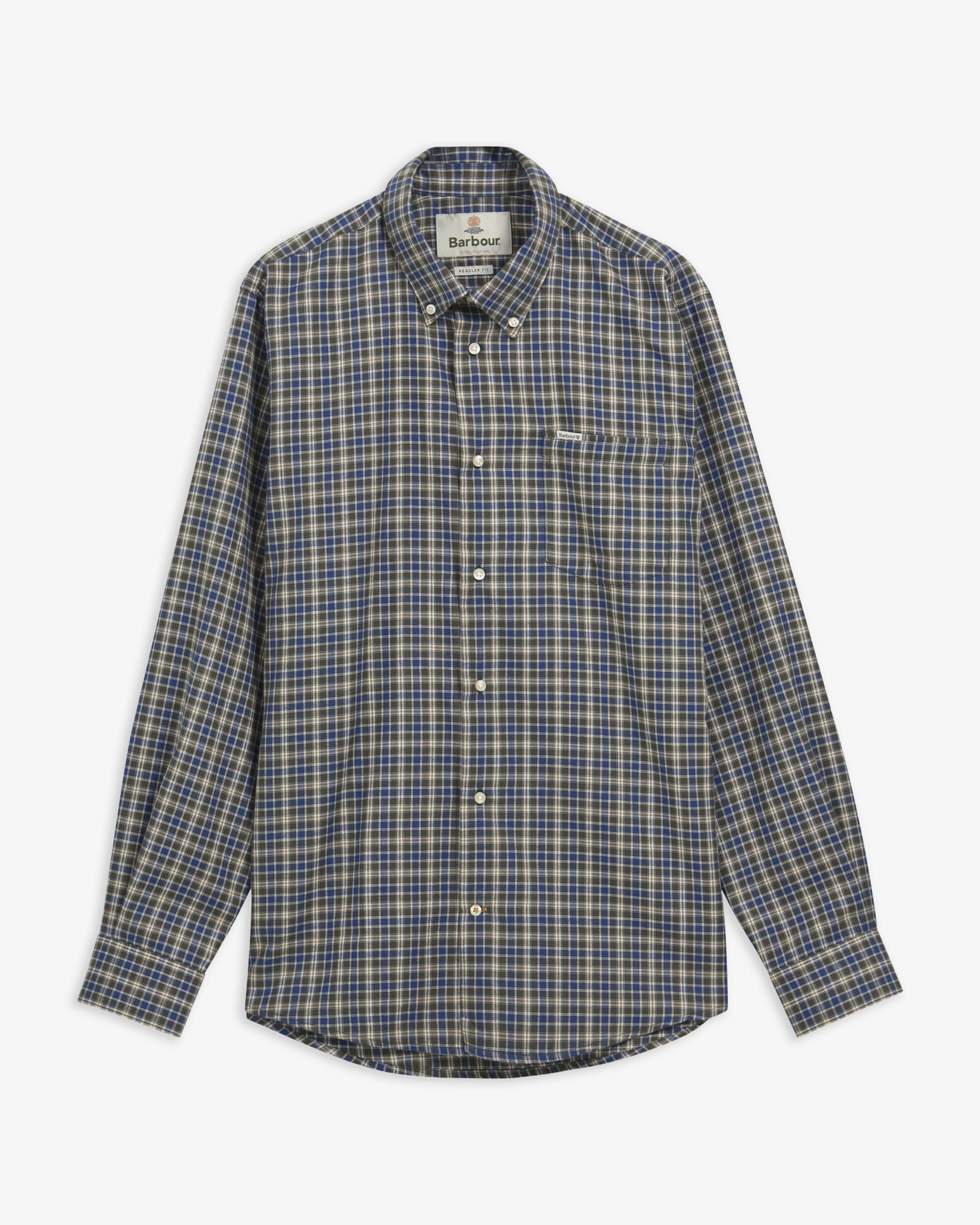 Dishford Thermo-Weave Regular Fit Long-Sleeved Shirt Olive