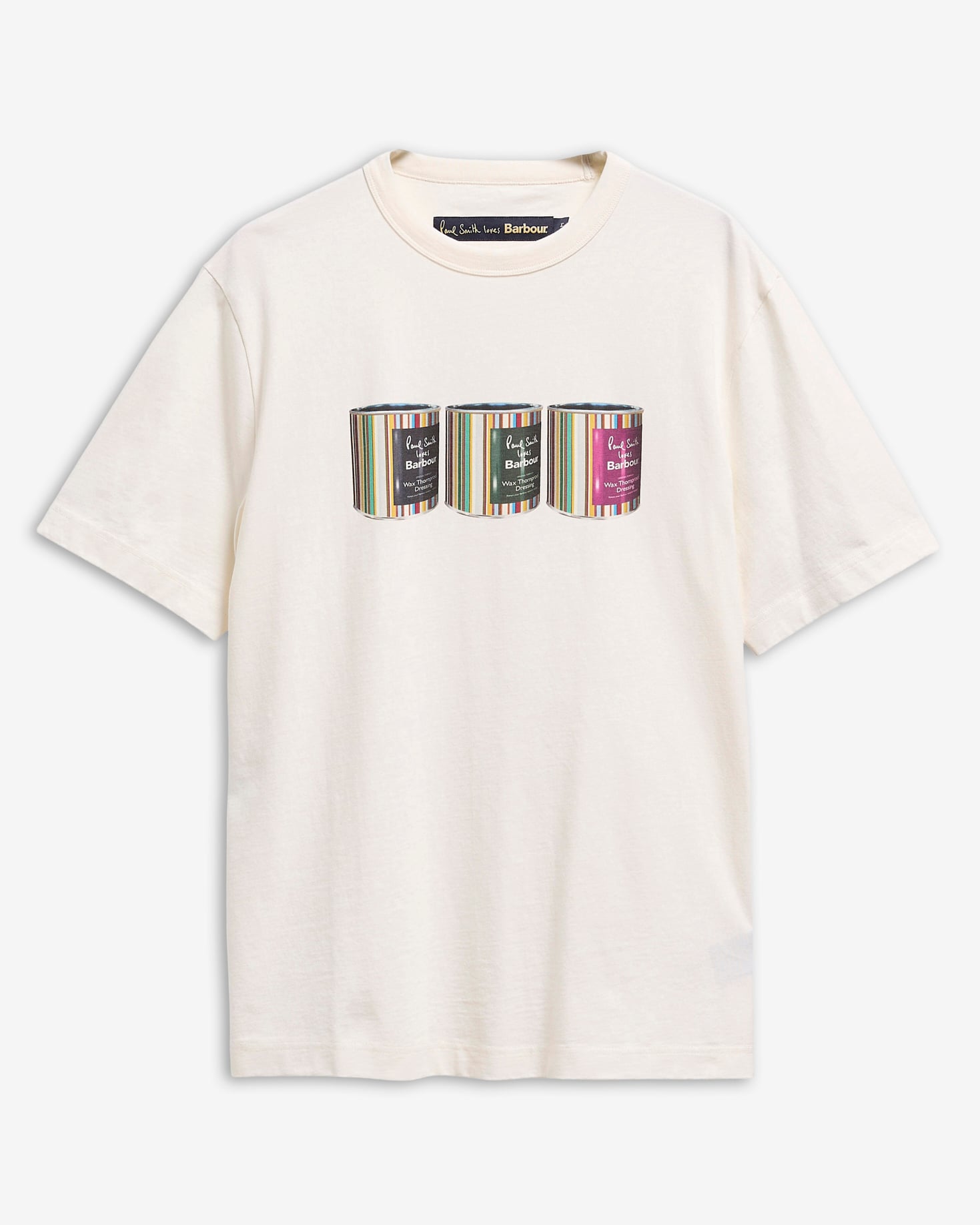 Paul Smith Loves Barbour Tinned Graphic T-Shirt Whisper White