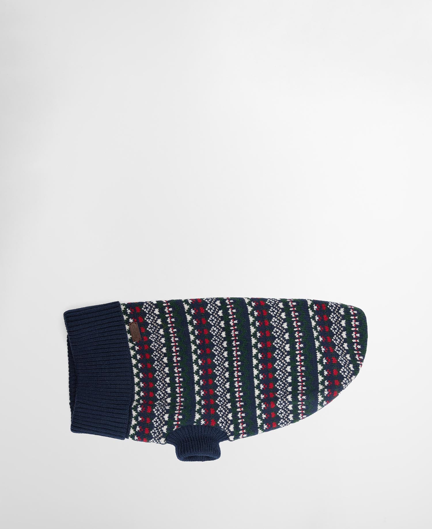 Marlow Fair Isle Dog Jumper Navy Festive
