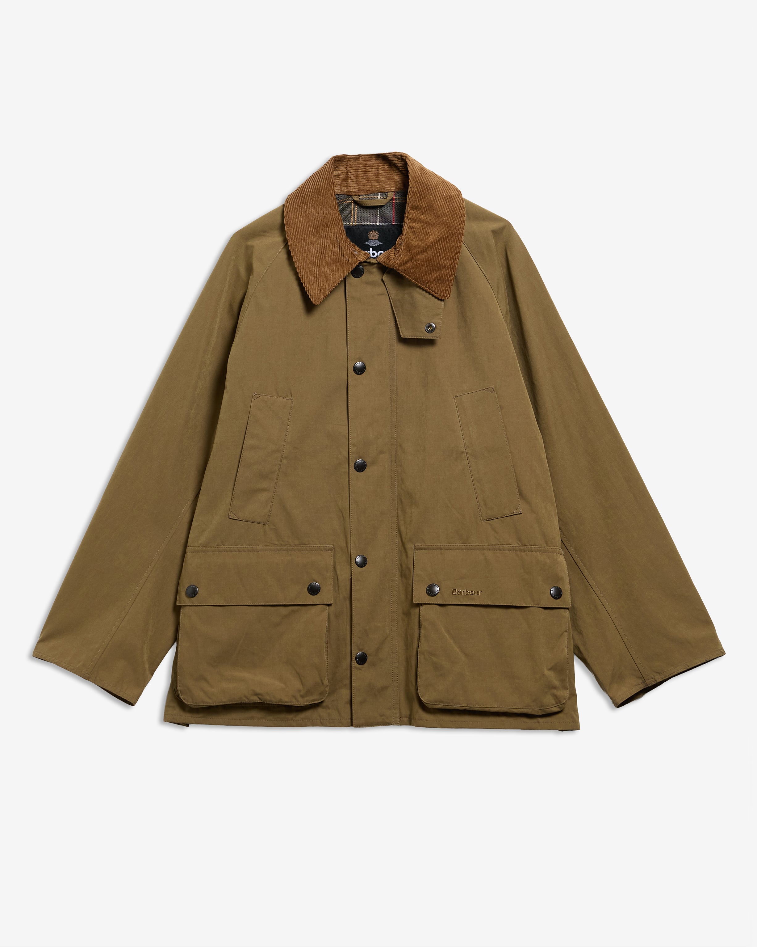 Peached Oversized Bedale Casual Jacket Dark Sand