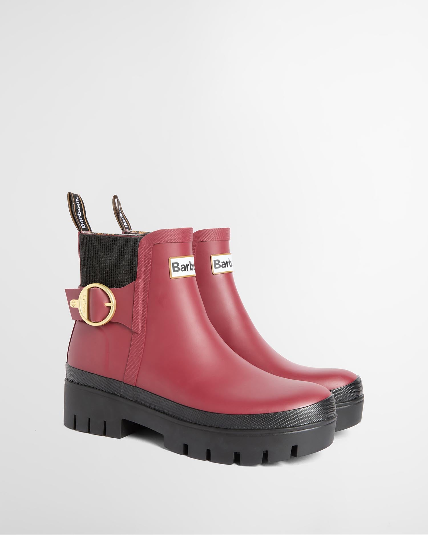 Hepburn Ankle Wellingtons Cranberry Red