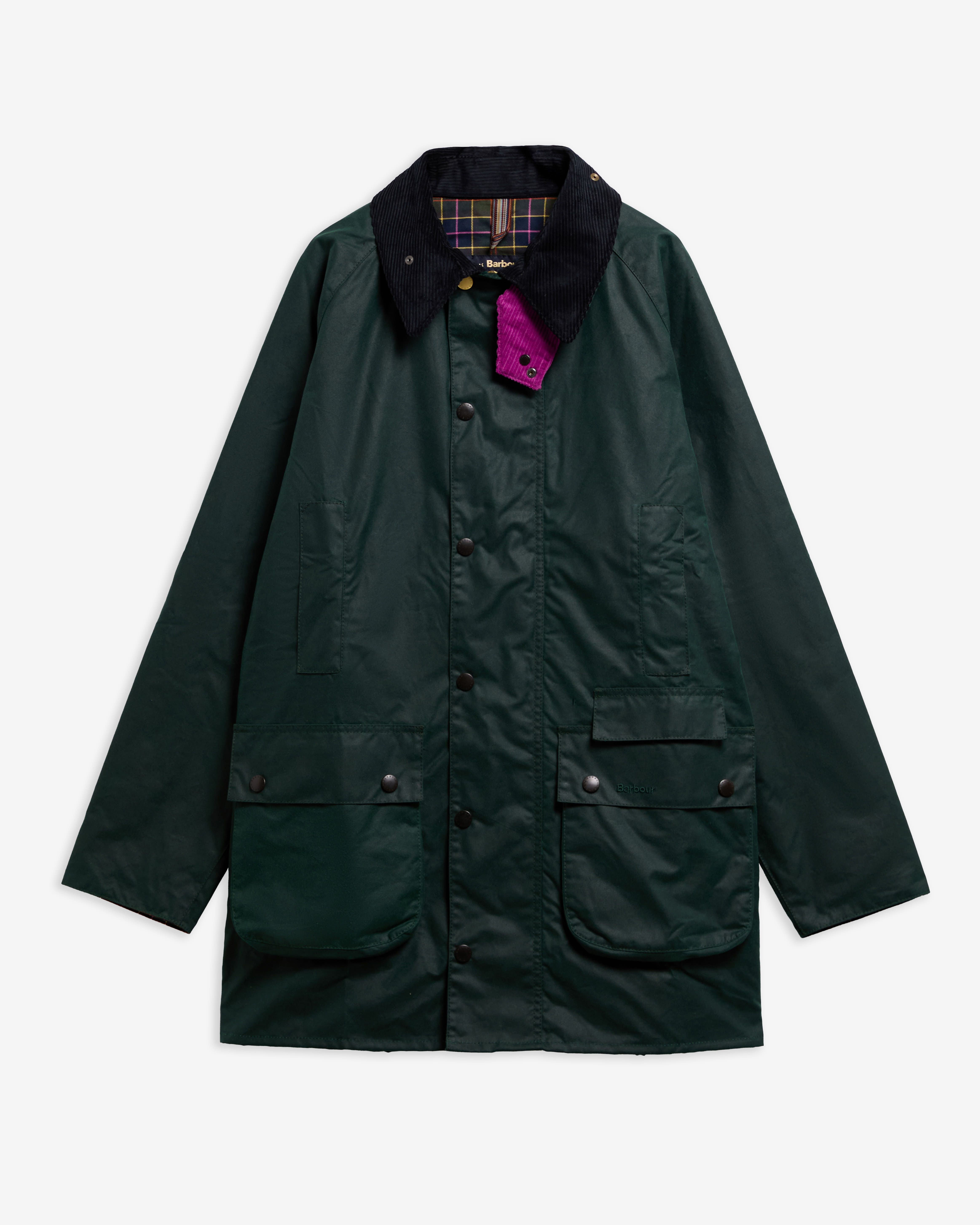 Paul Smith Loves Barbour Gamefair Waxed Jacket Bottle Green
