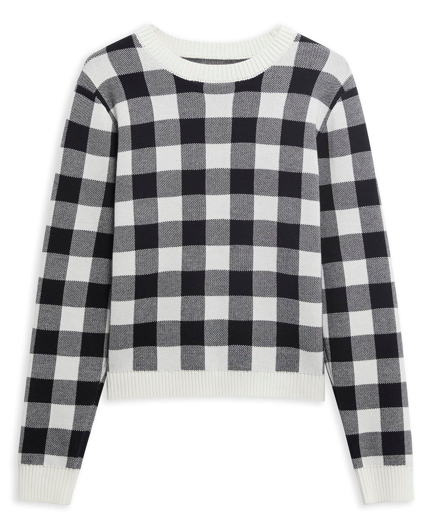 Pullover Avebury Gingham Rundhalsausschnitt Multi