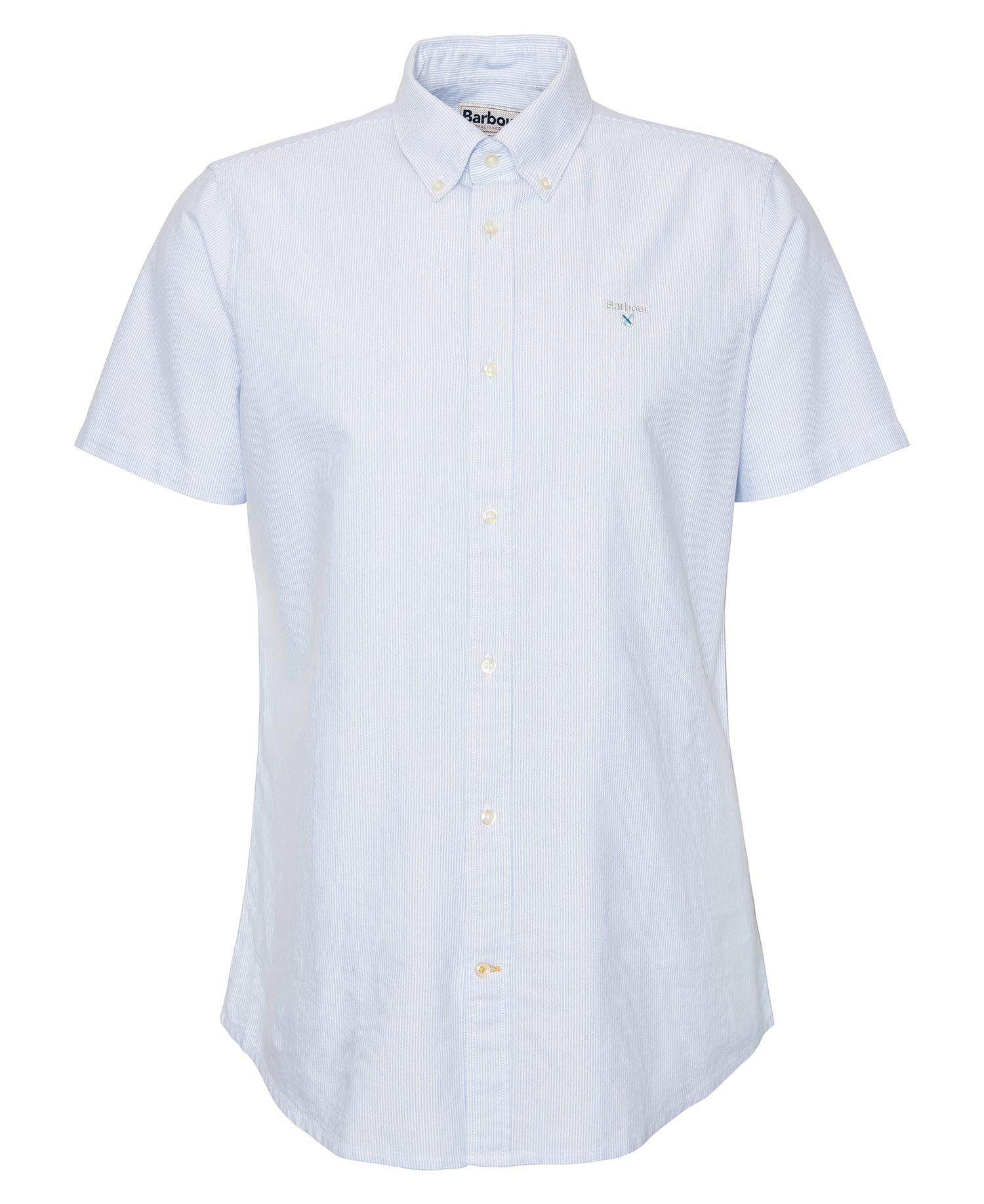 Striped Oxford Tailored Short-Sleeved Shirt