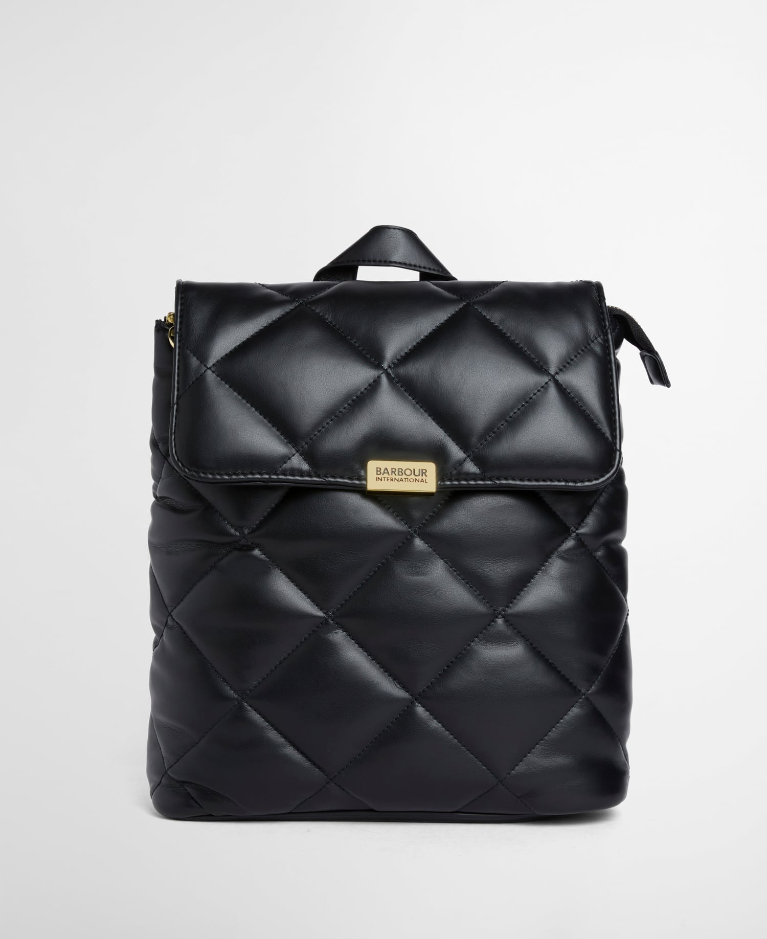 Soft Qulted Hoxton Backpack Black