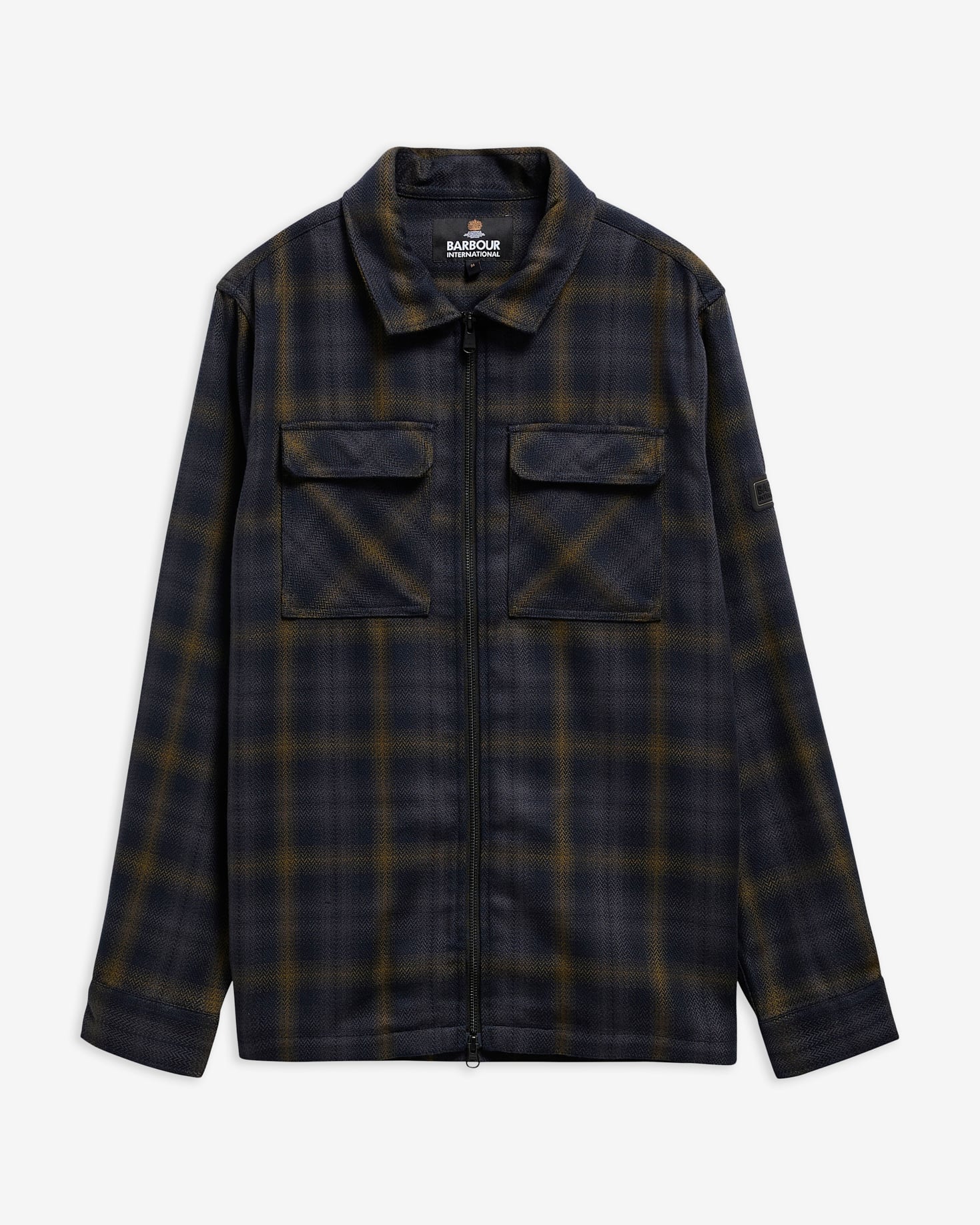Oxborough Overshirt Black / Fir Green