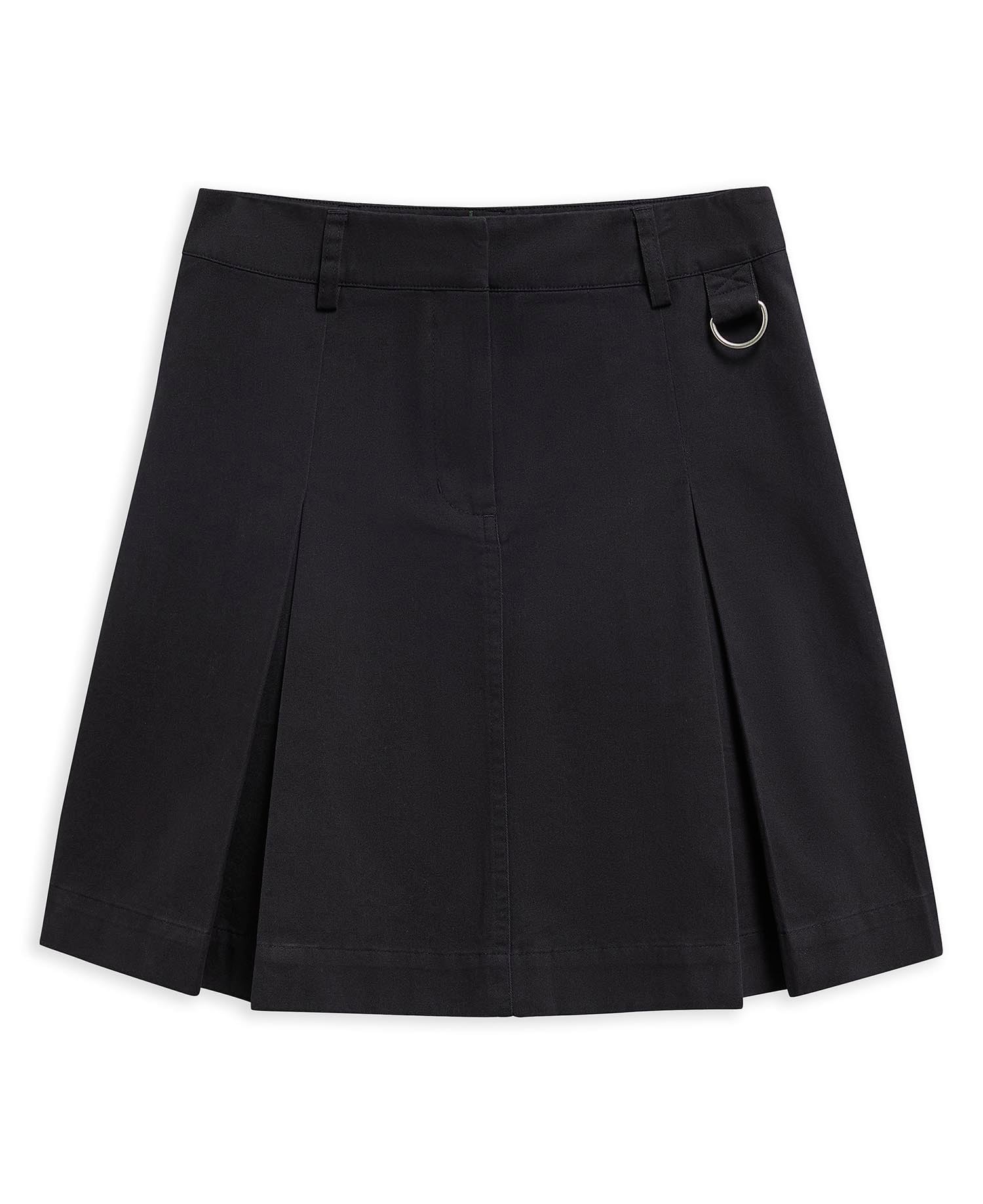 Aylesby Pleated Mini Skirt Dark Navy
