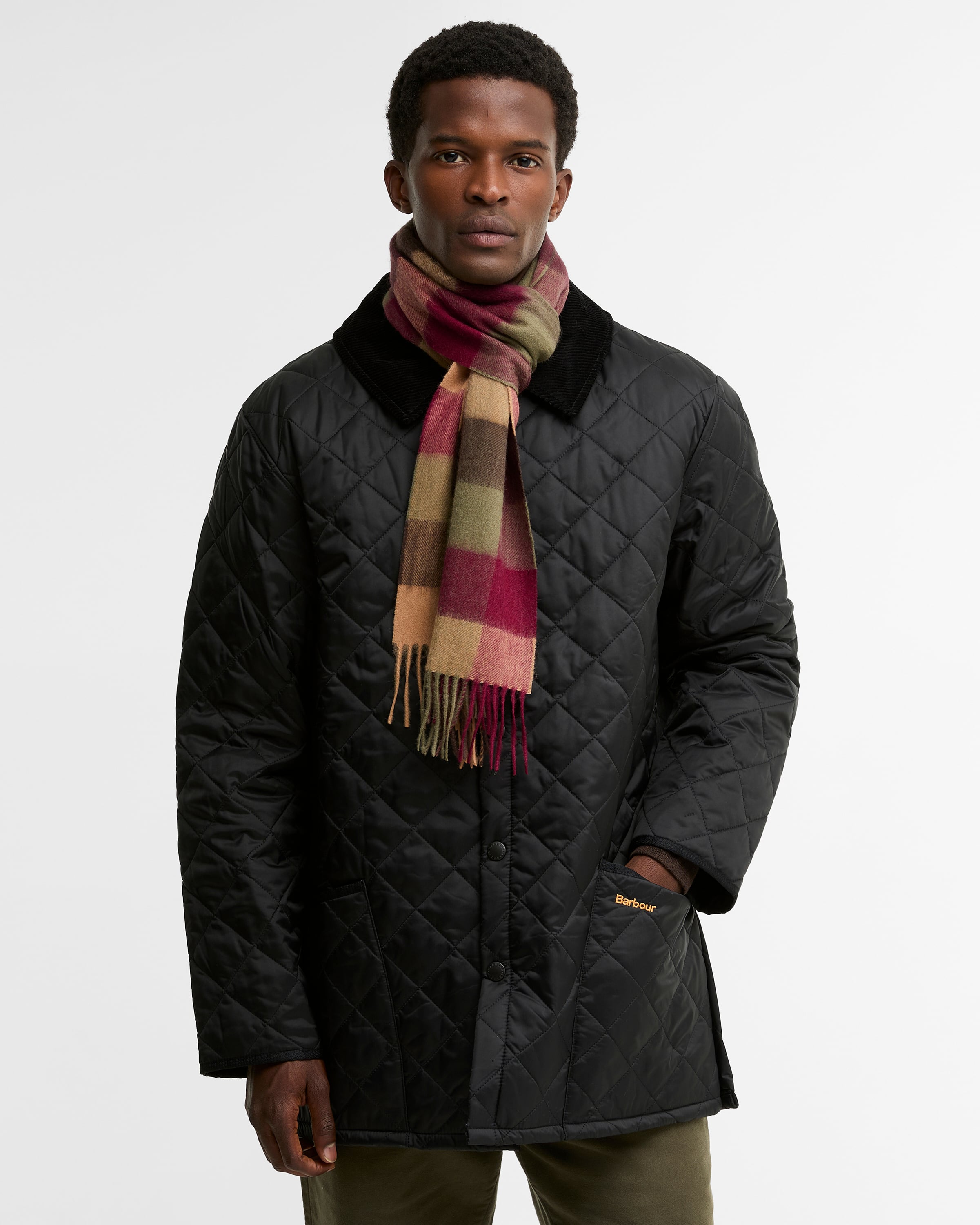 Large Tattersall Scarf Tawny Port