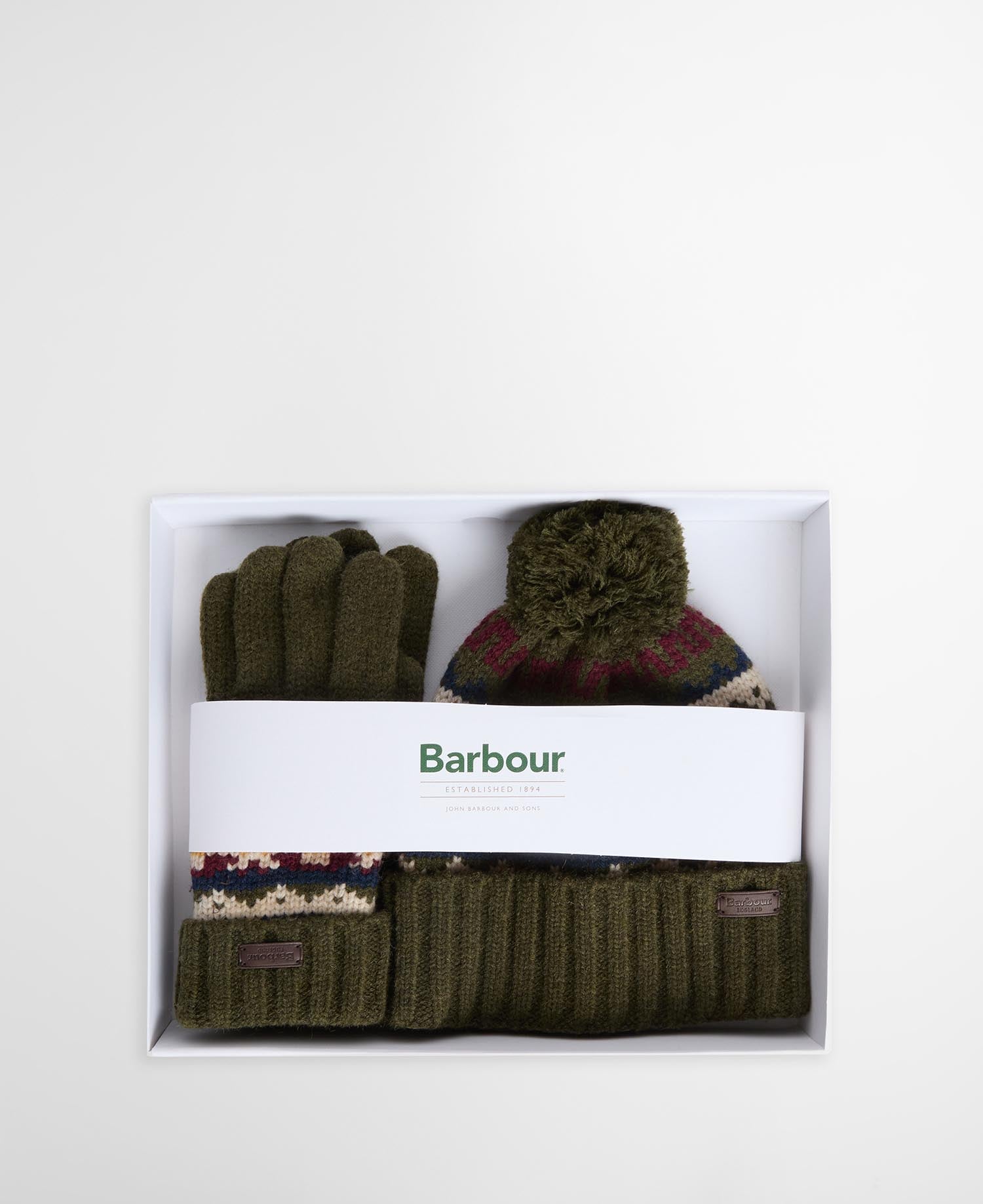 Kane Beanie & Gloves Gift Set Dk Olive