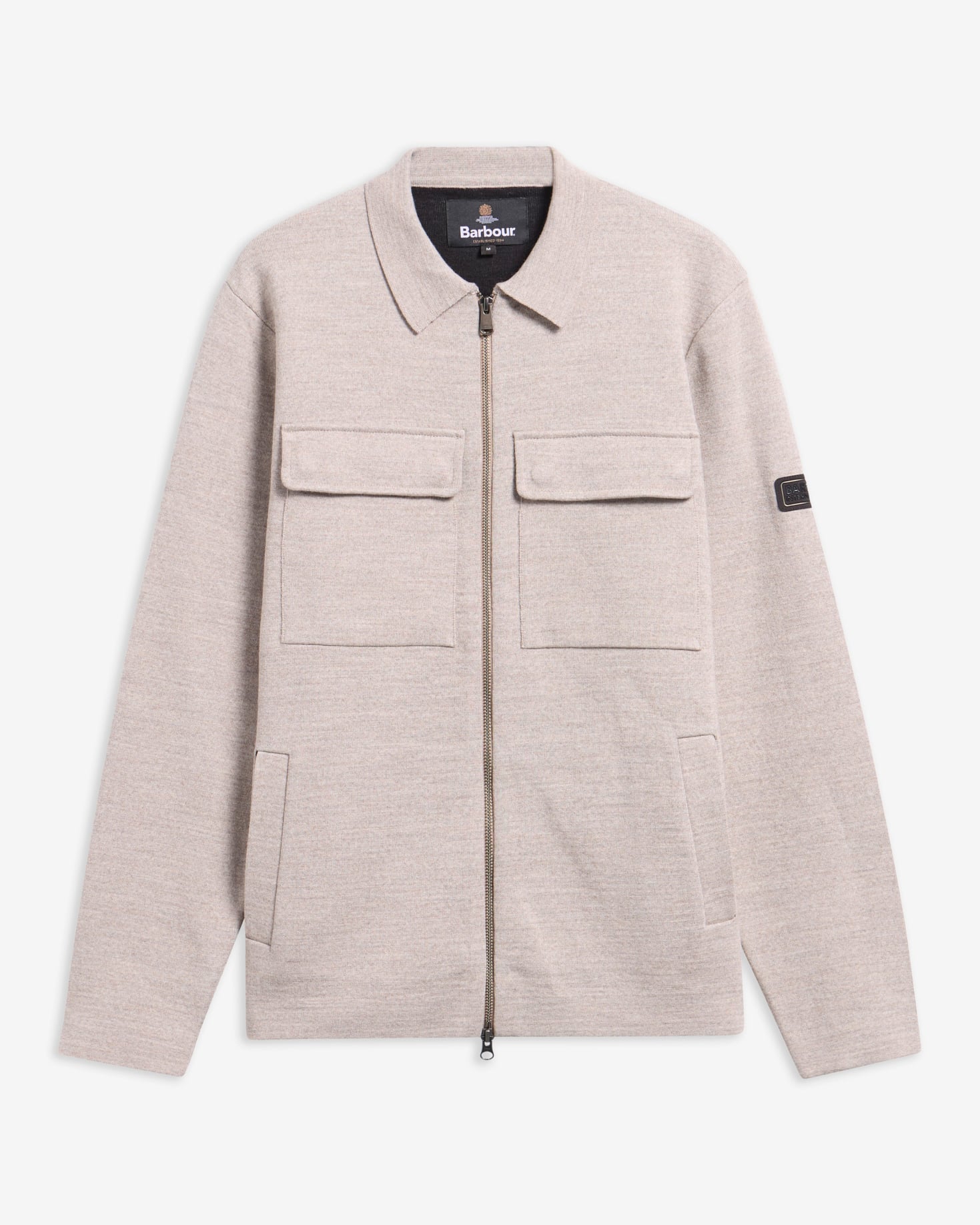 Burley Zip-Up Cardigan Concrete