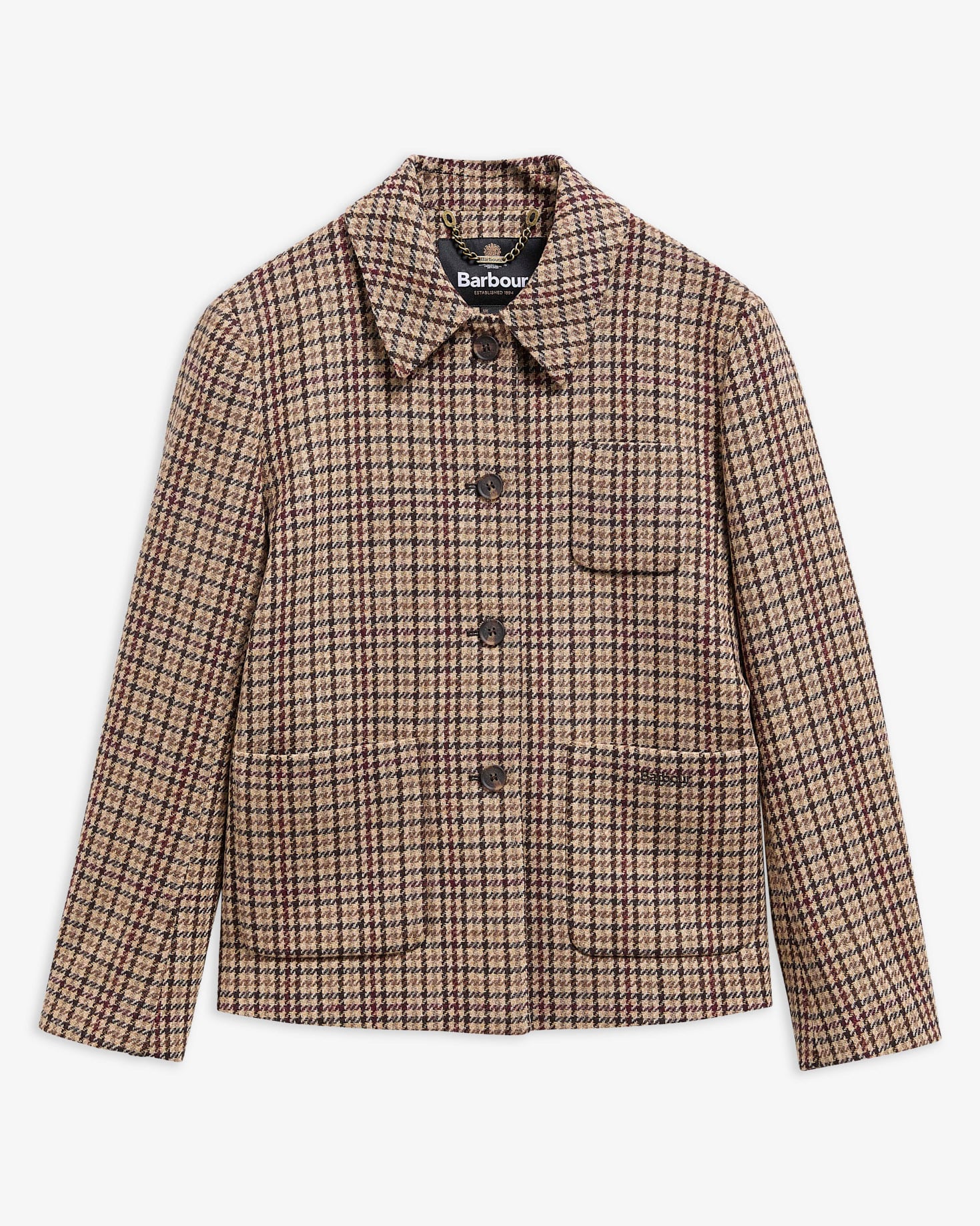 Barbour Wollblazer Austen Tailored Classic Beige Check