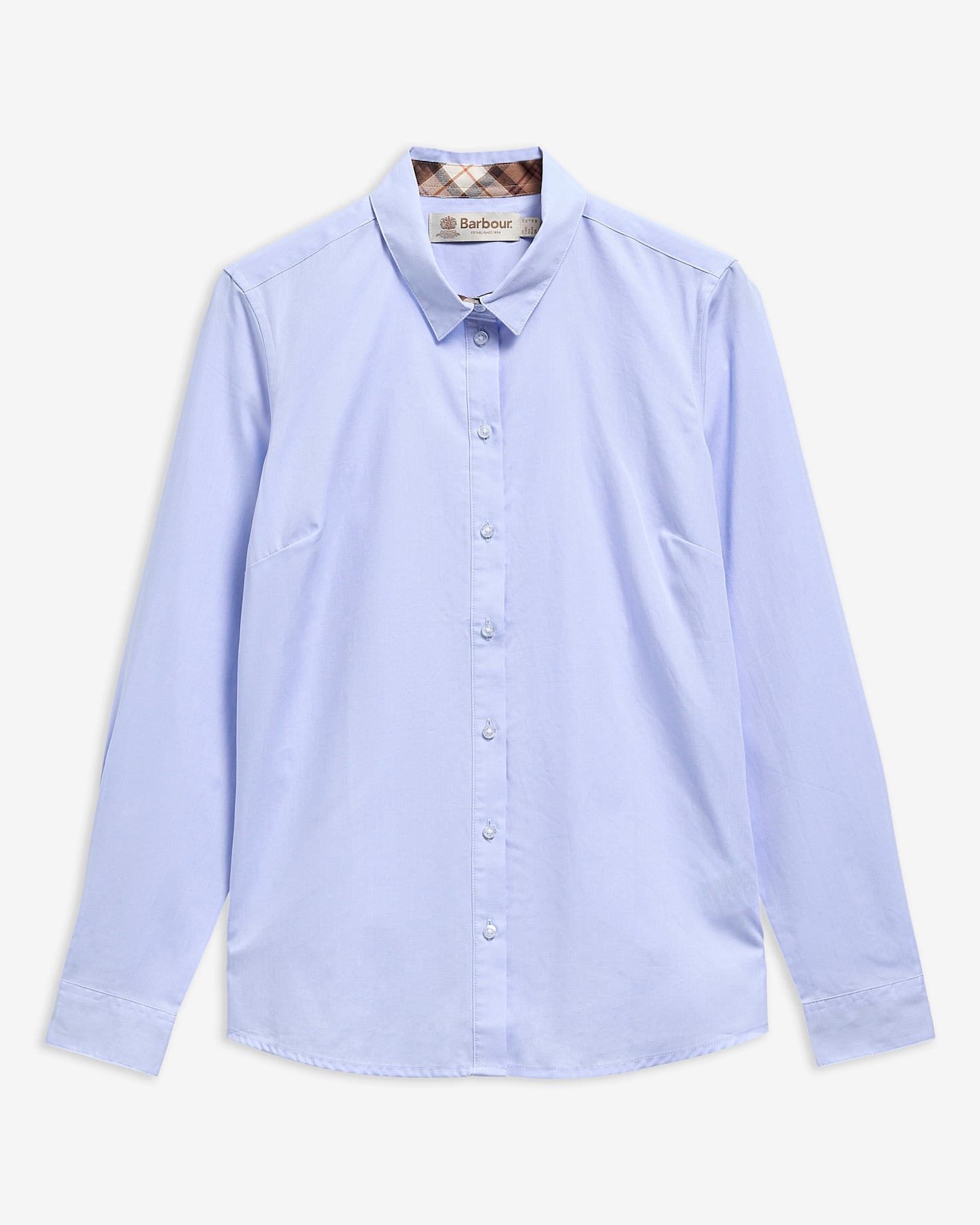 Bluse Derwent Pale Blue/Lt Muted Tartan