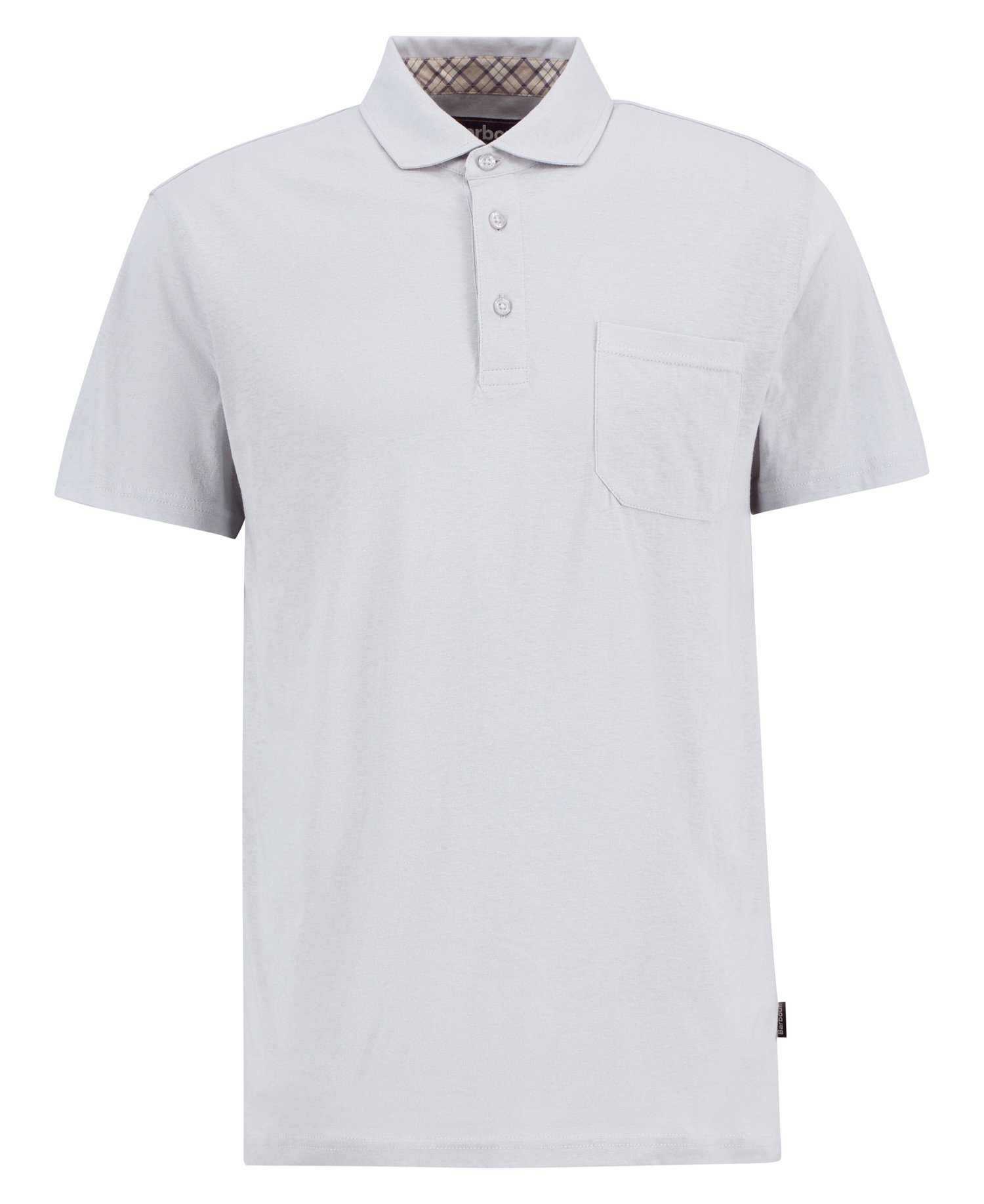 Polo Steventon in misto lino con vestibilit&agrave; leggermente aderente