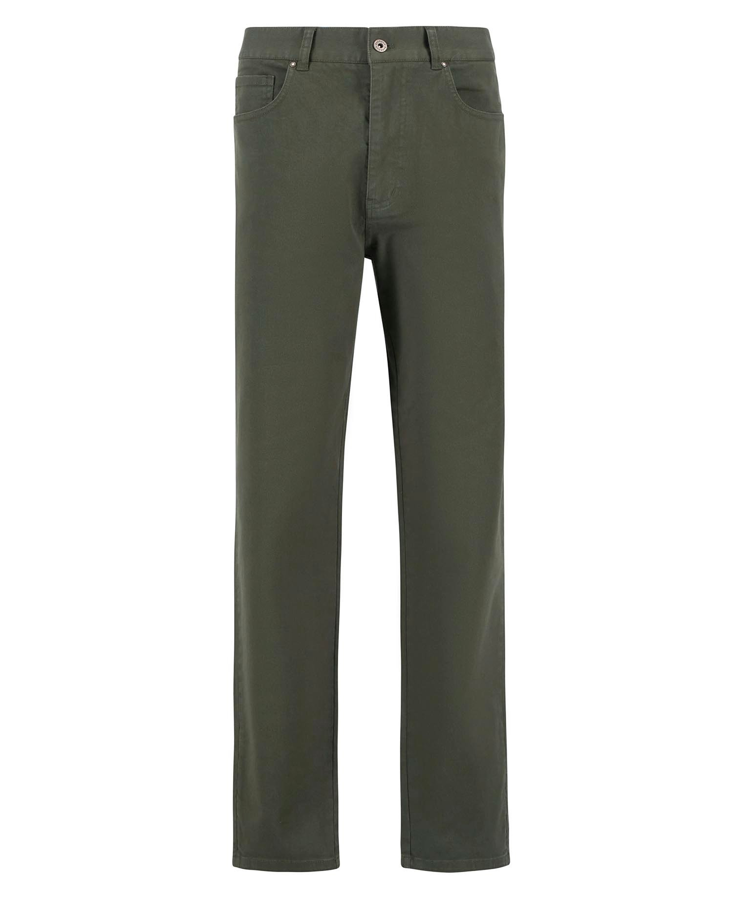 Washed Stretch Regular Trousers