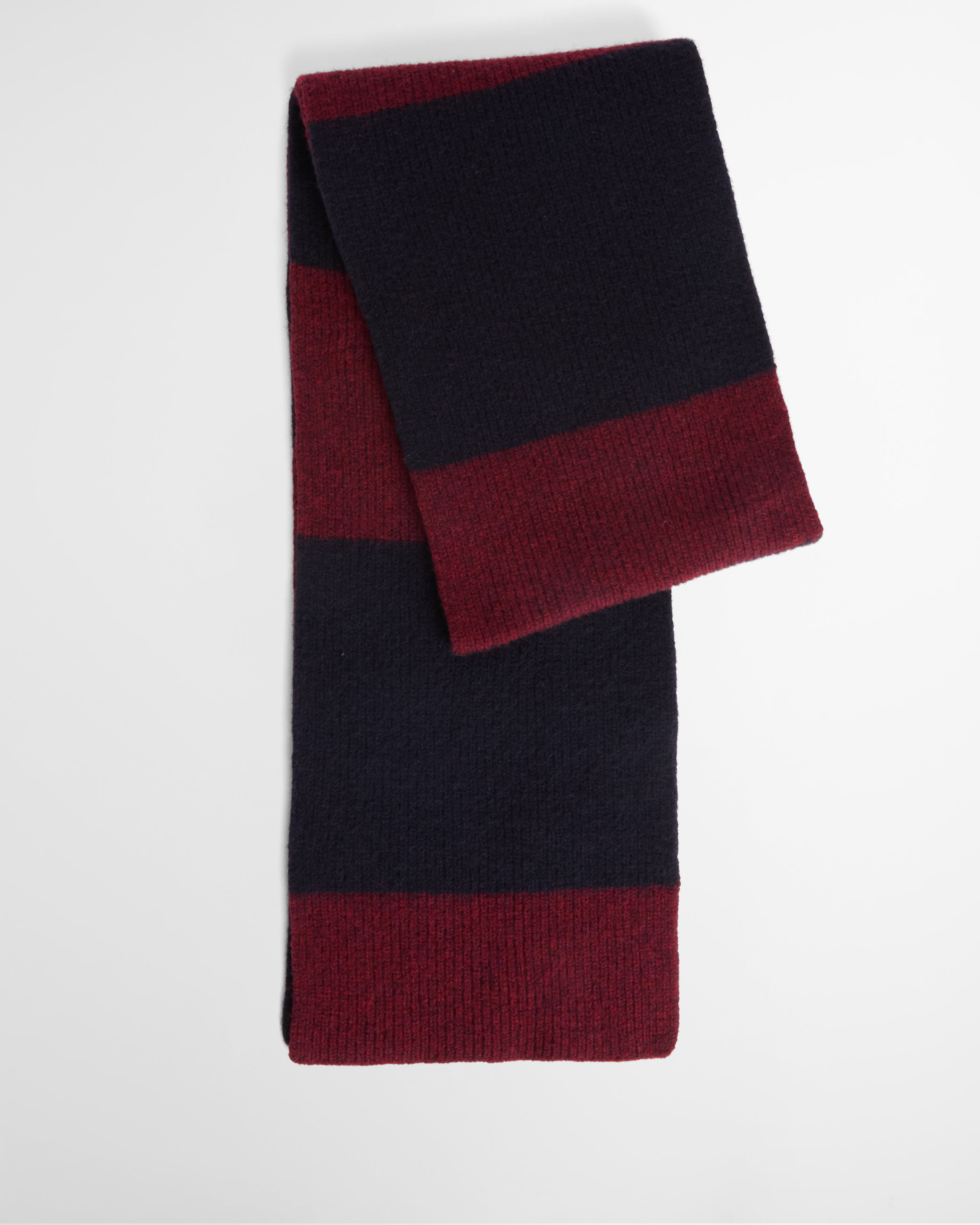 Sciarpa in lana Angus Made in Scotland Navy/Merlot