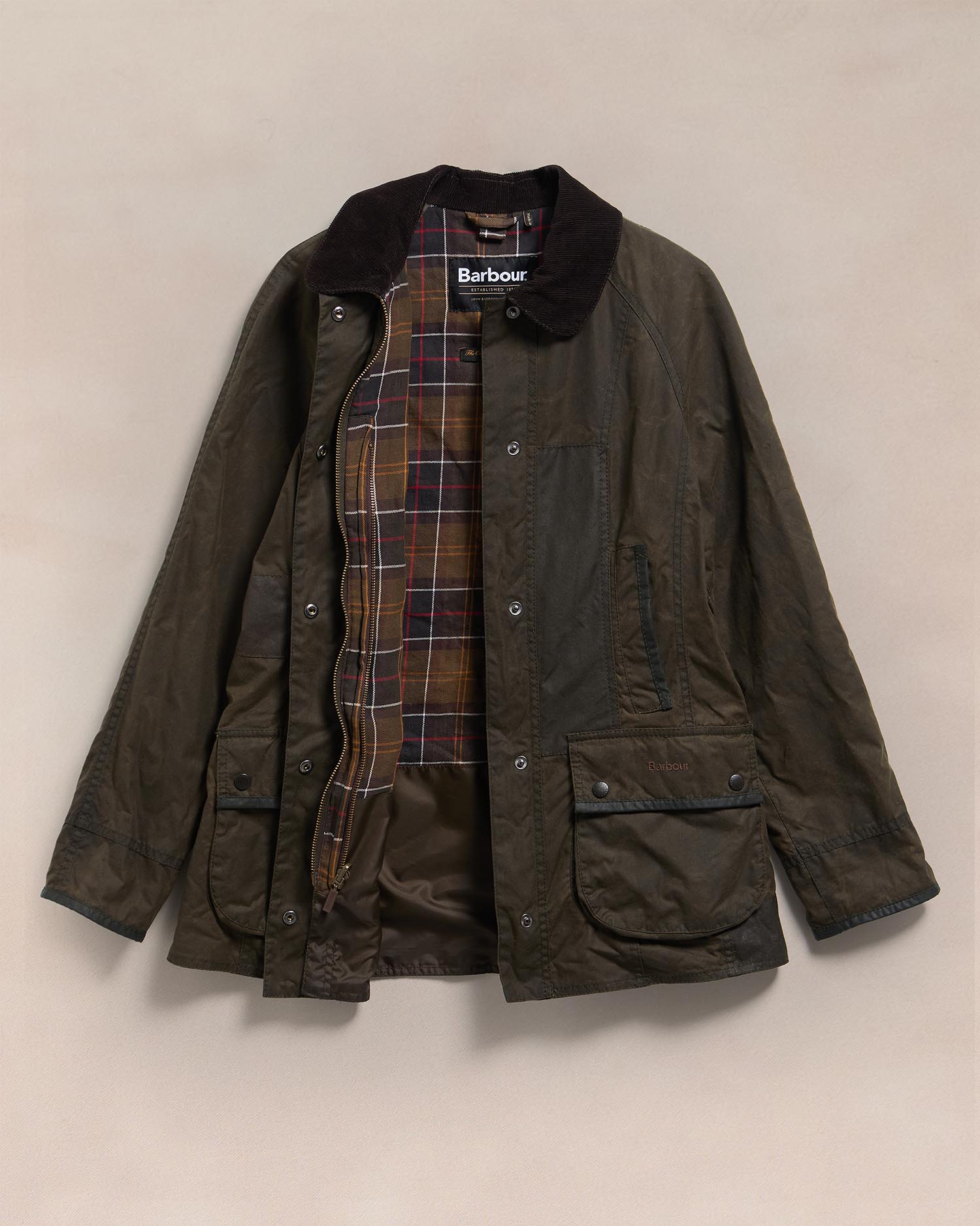 Barbour Re-loved Women's Beadnell Waxed Jacket - Size 10