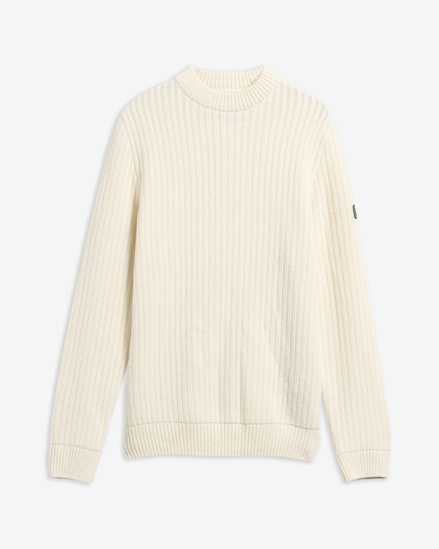 Oxham Wool-Blend Crew Neck Jumper Whisper White