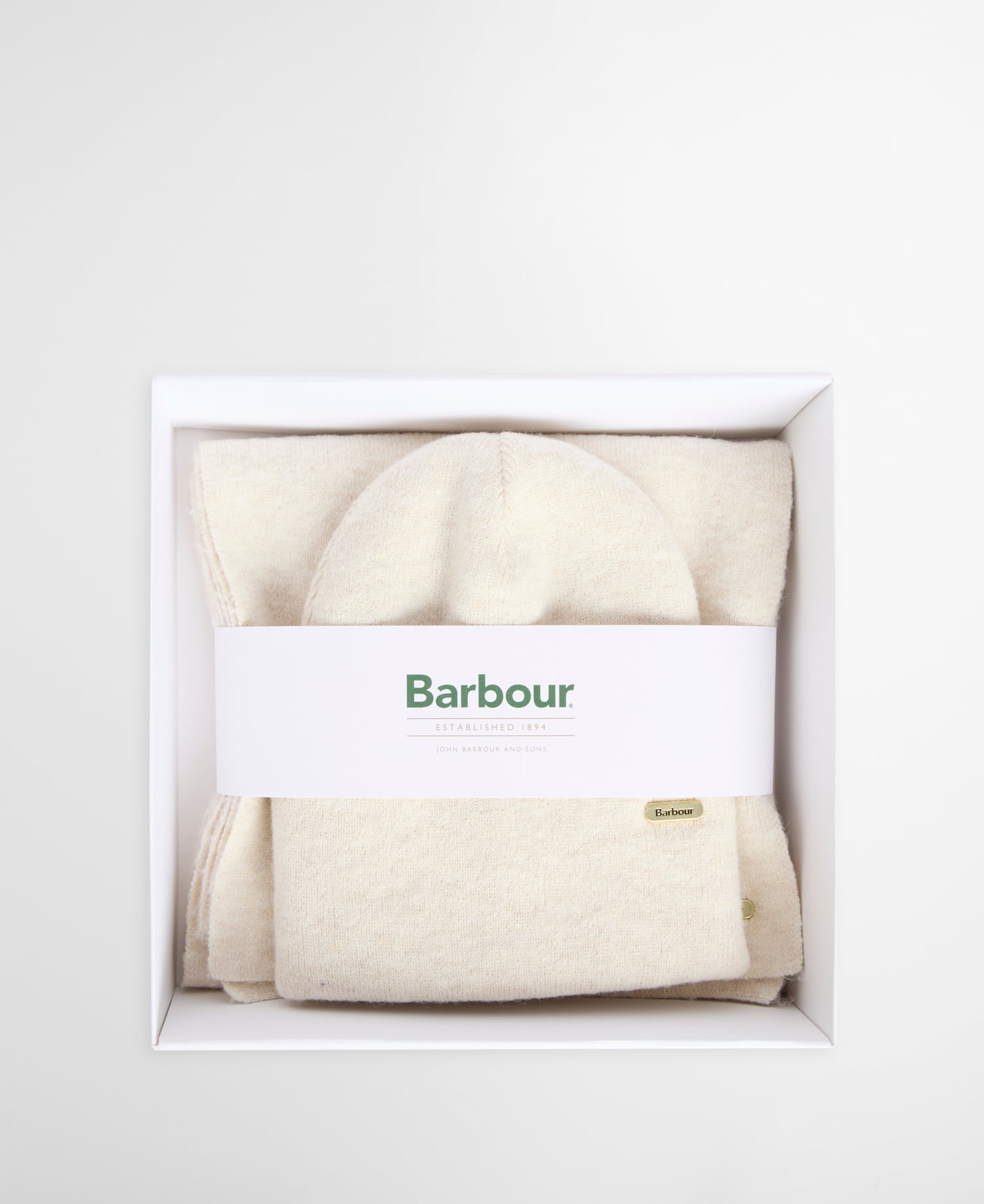 Winona Beanie and Scarf Gift Set Eggshell