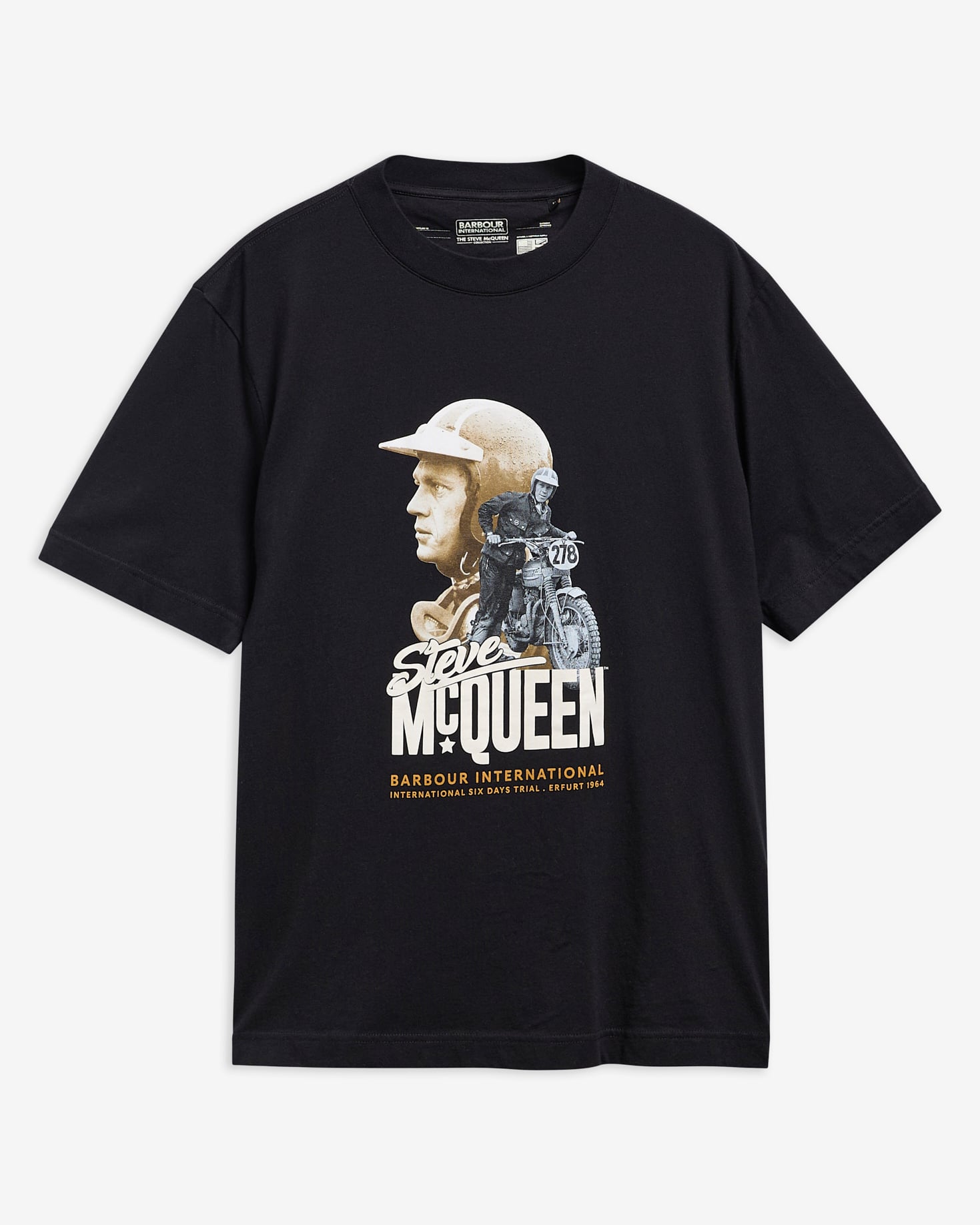 Steve McQueen Rainey Graphic T-Shirt Black