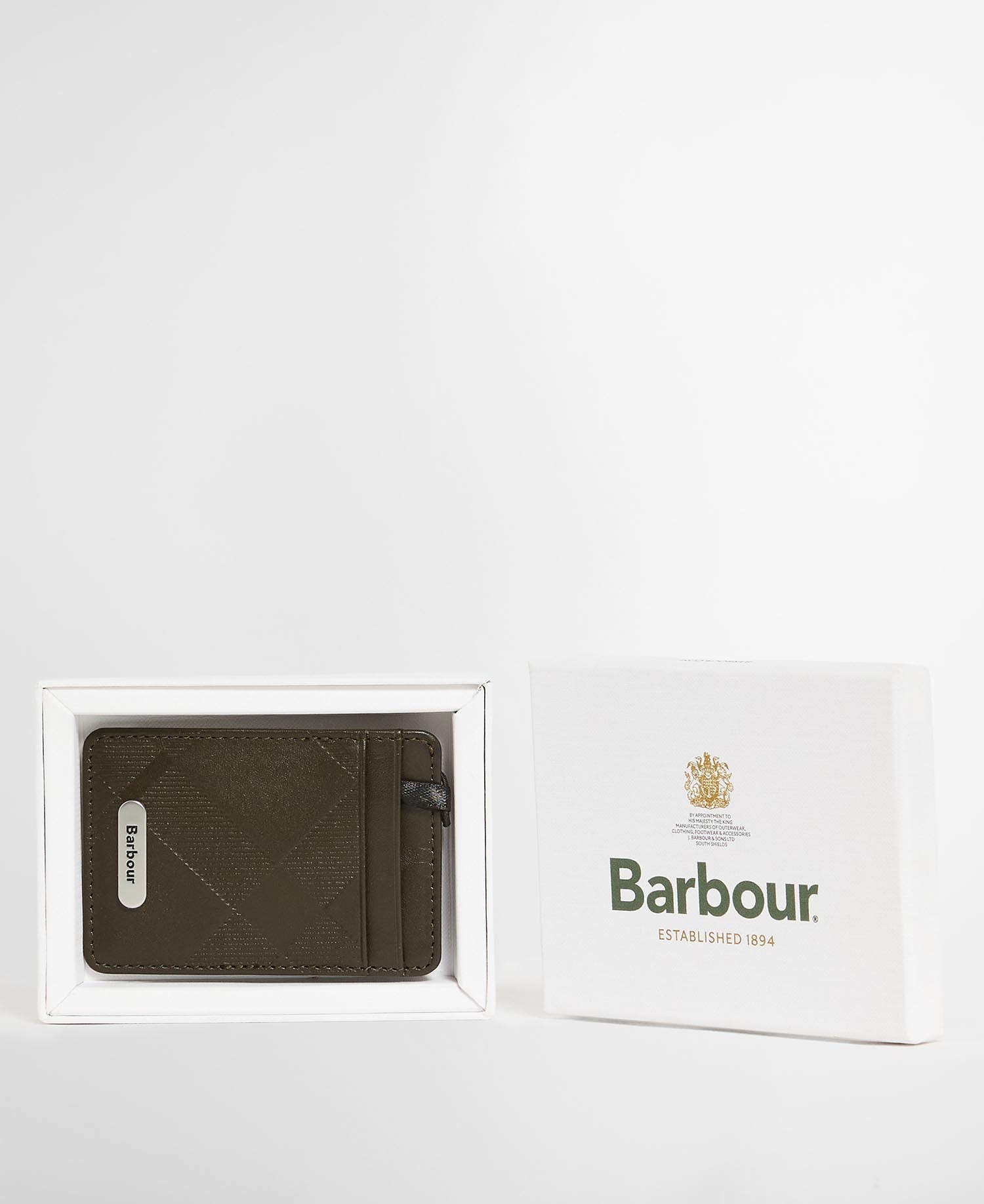 Barbour Leder-Kartenhalter Brunton Dark Olive