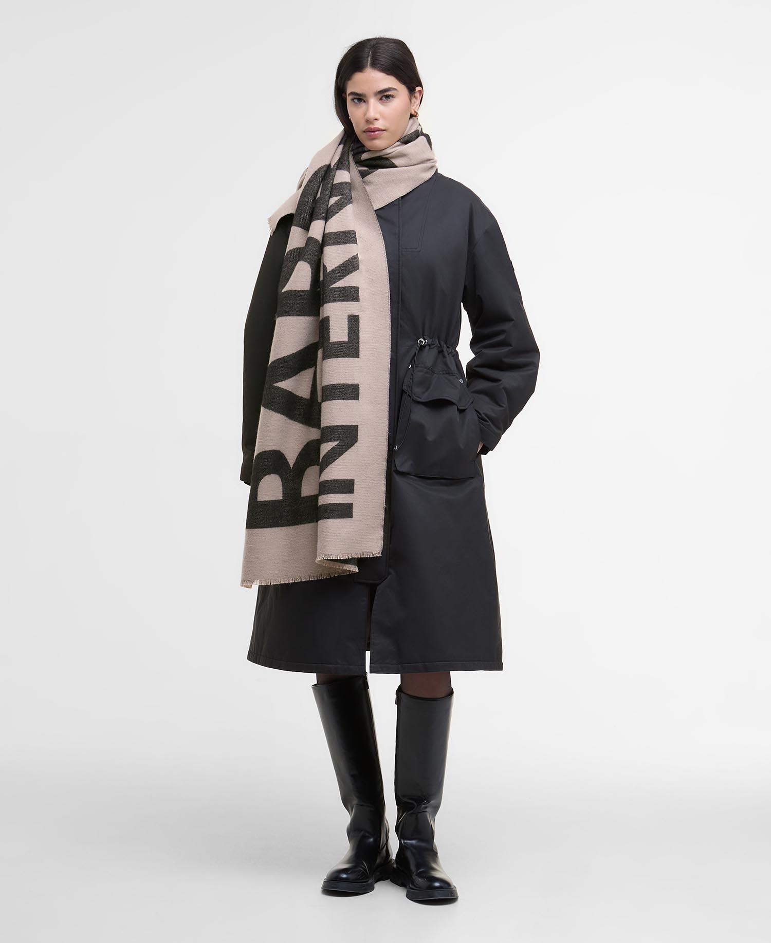 Milla Logo Wrap Scarf