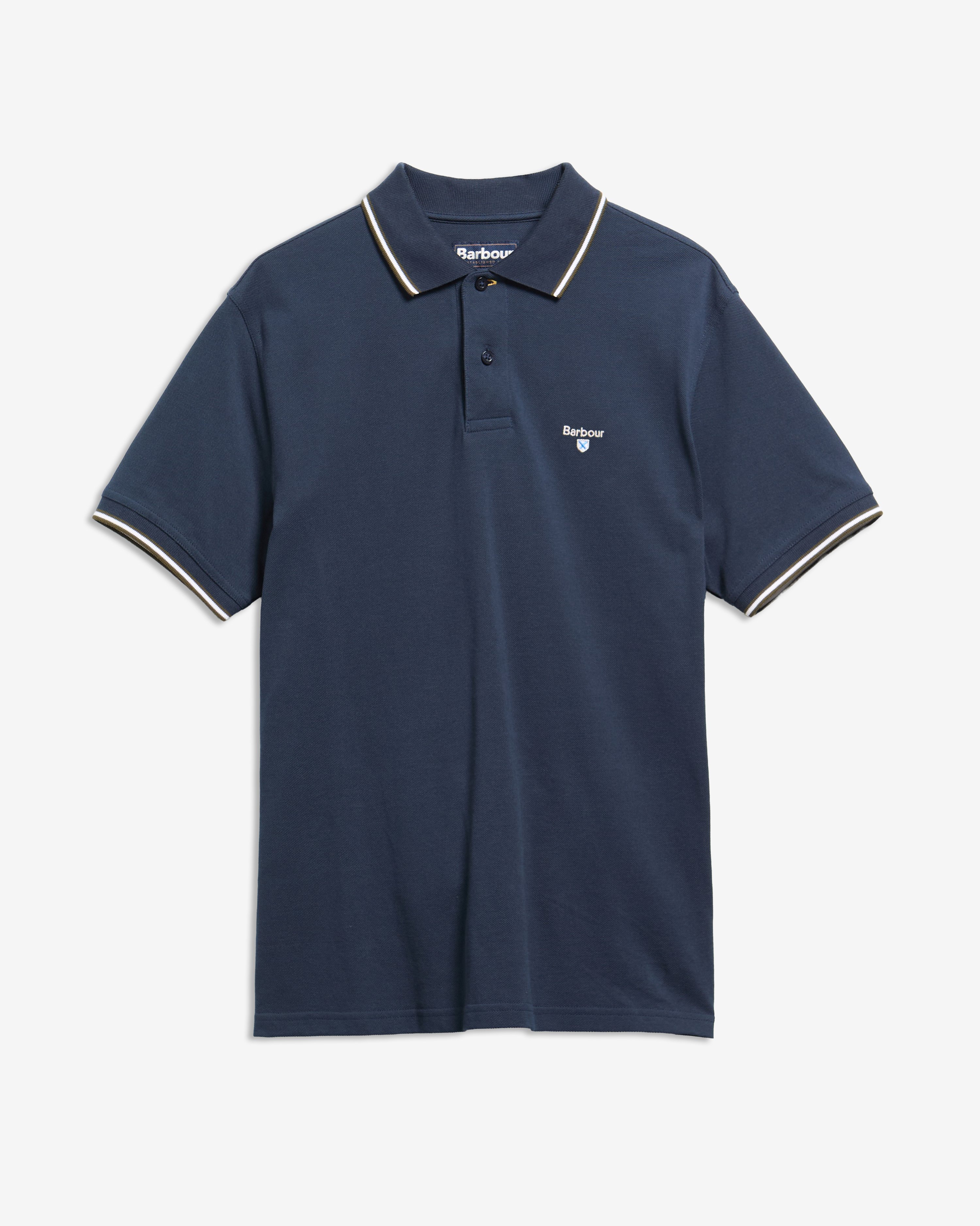 Fielding Tailored Short-Sleeved Polo Shirt Navy