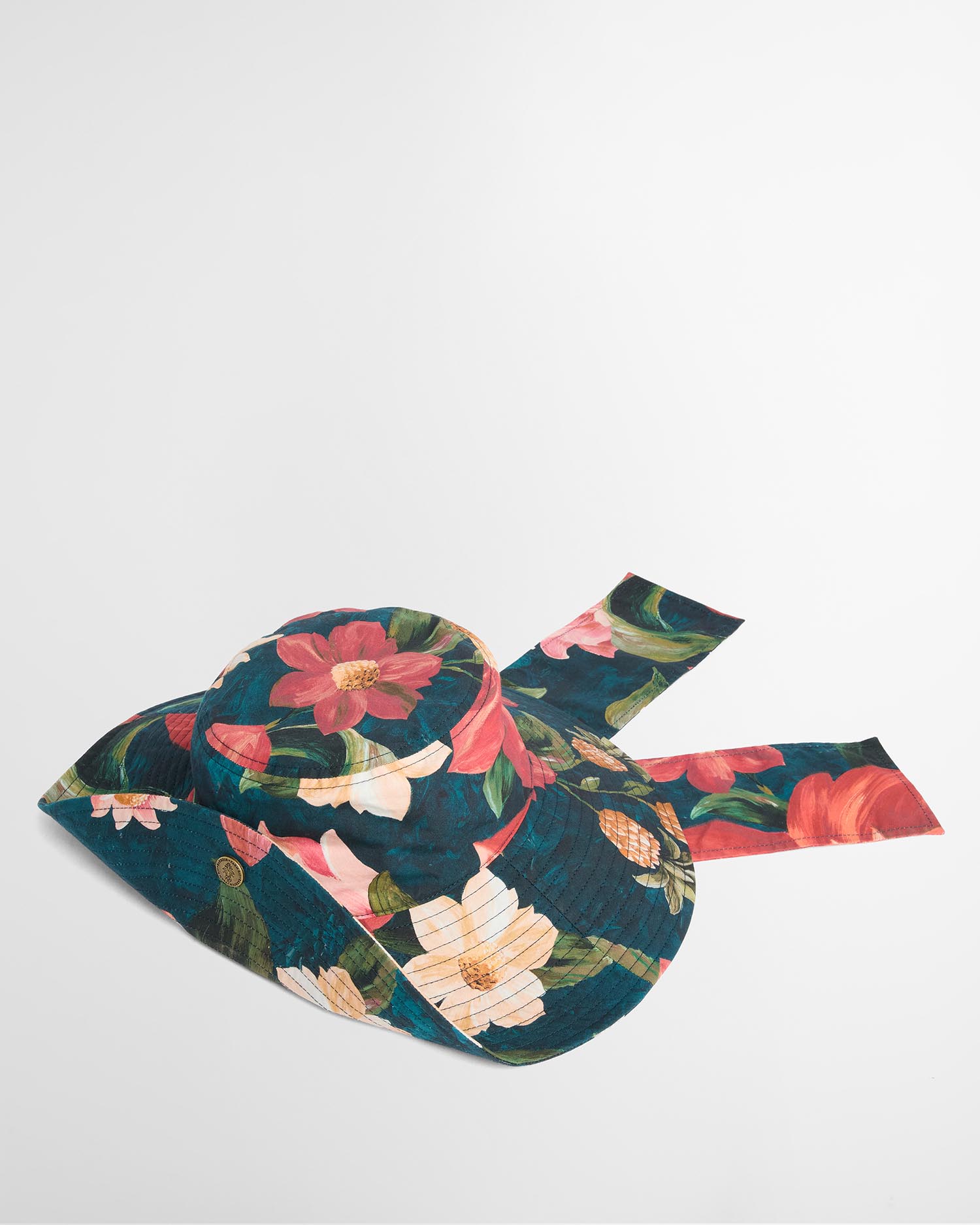 Barbour FARM Rio Wild Flower Sun Hat Navy Wildflower