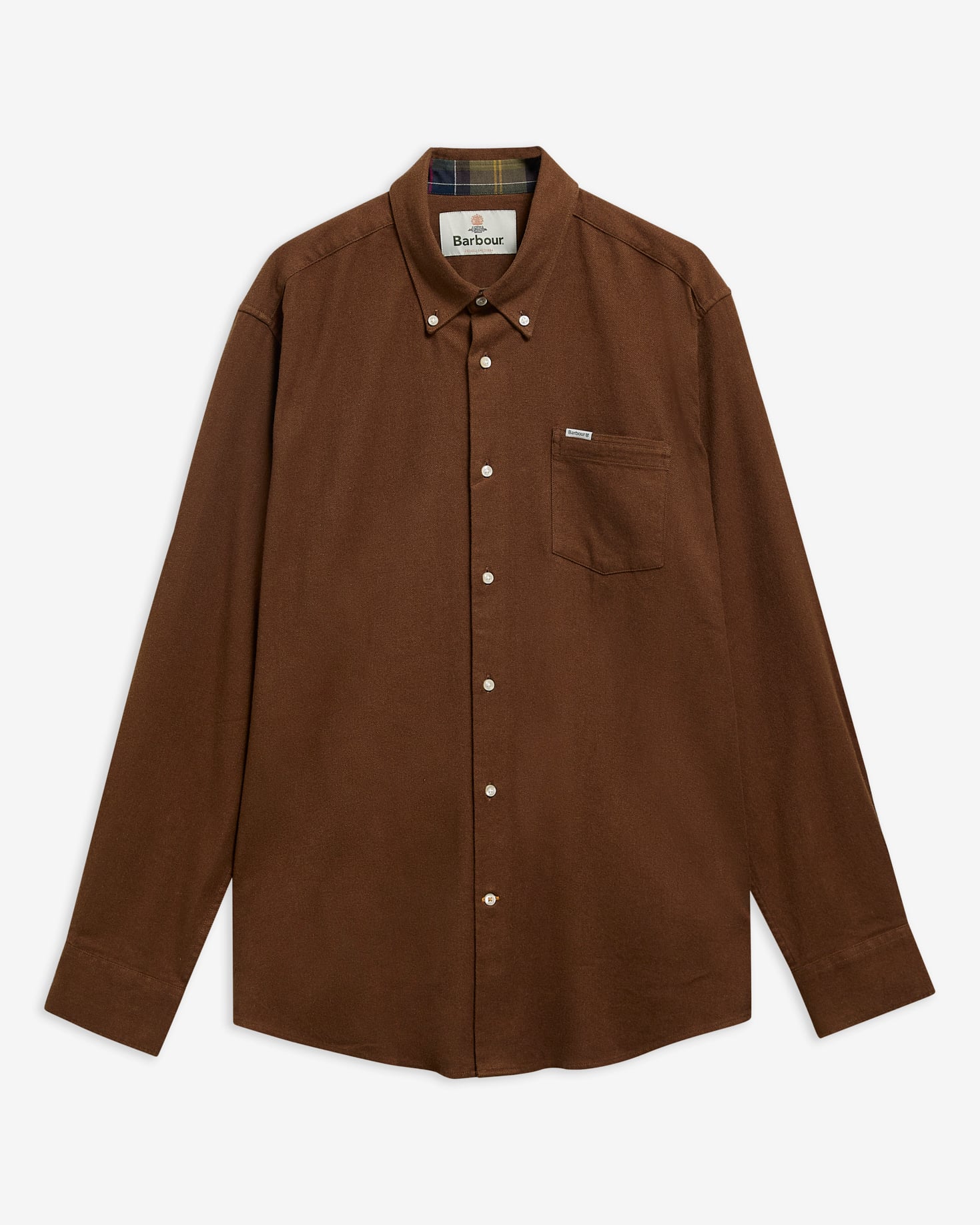 Barbour Hemd Sparrowhill Regular Fit Dark Sand