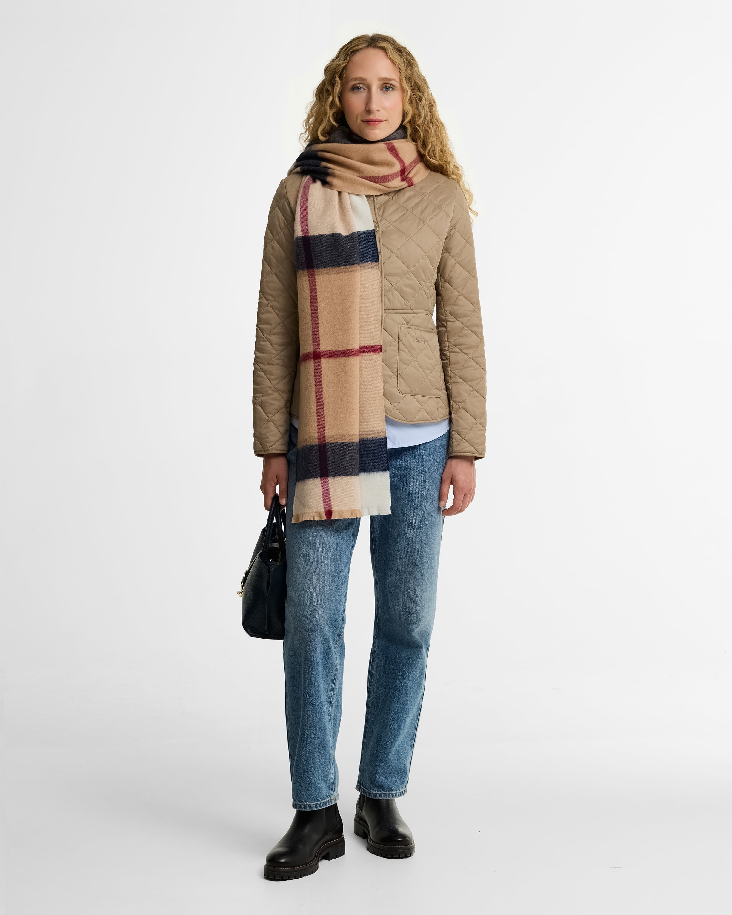 Rosefield Tartan Scarf Hessian Tartan