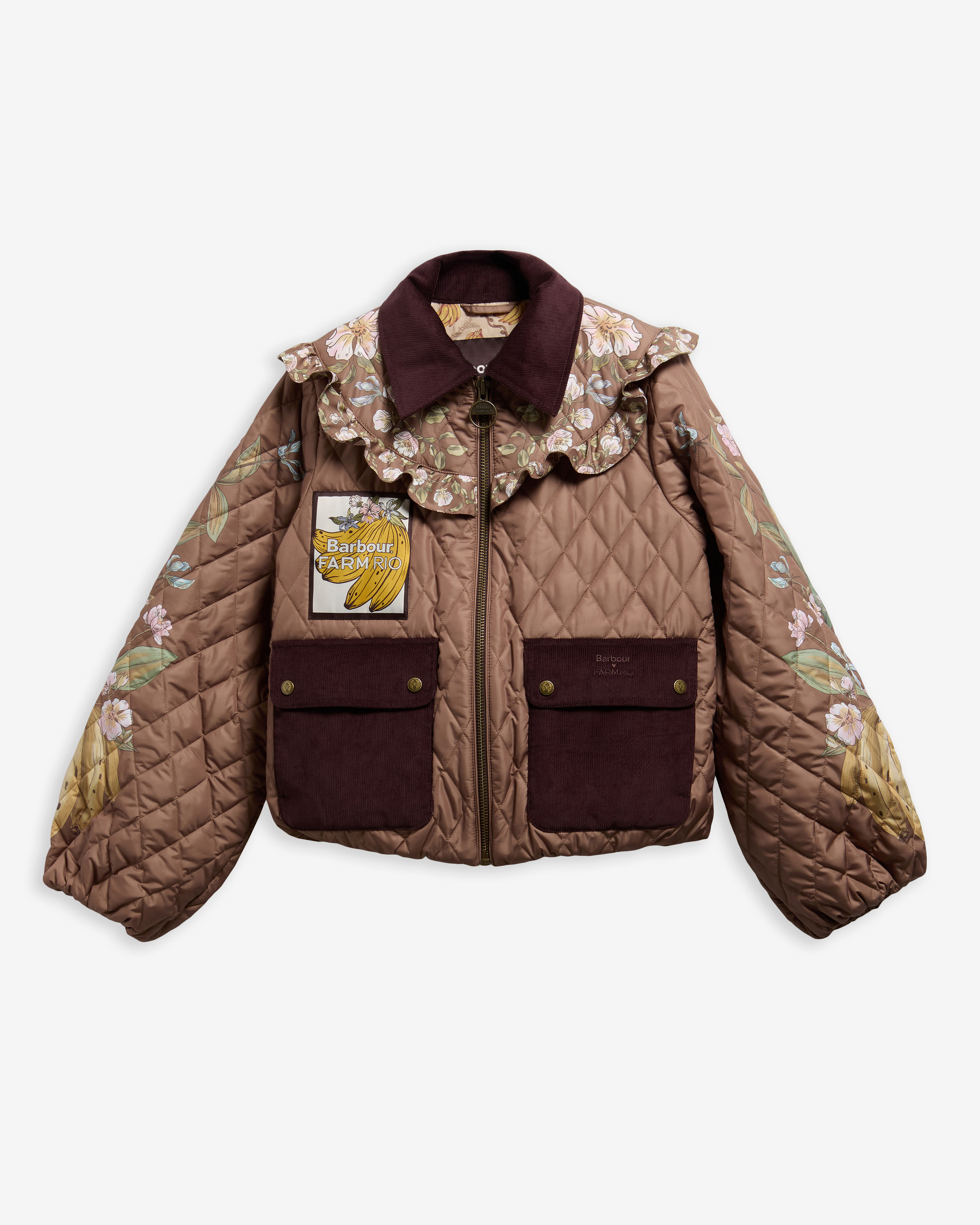 Barbour FARM Rio Steppjacke Anamaria Heart Of Tropics/Banana Print