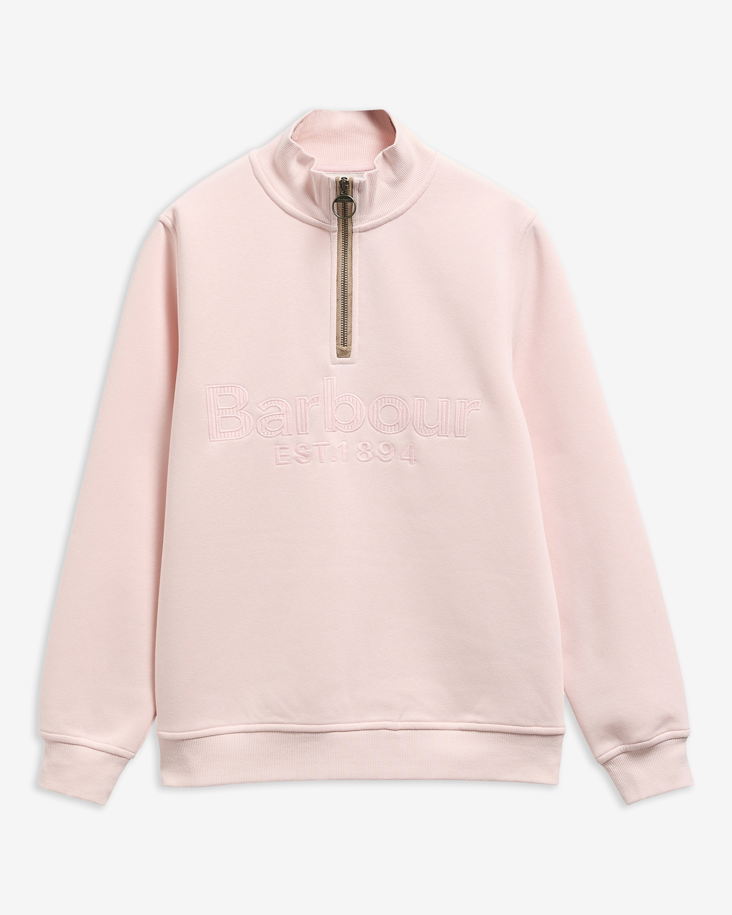 Cynthia Quarter-Zip Jumper Pink Blush