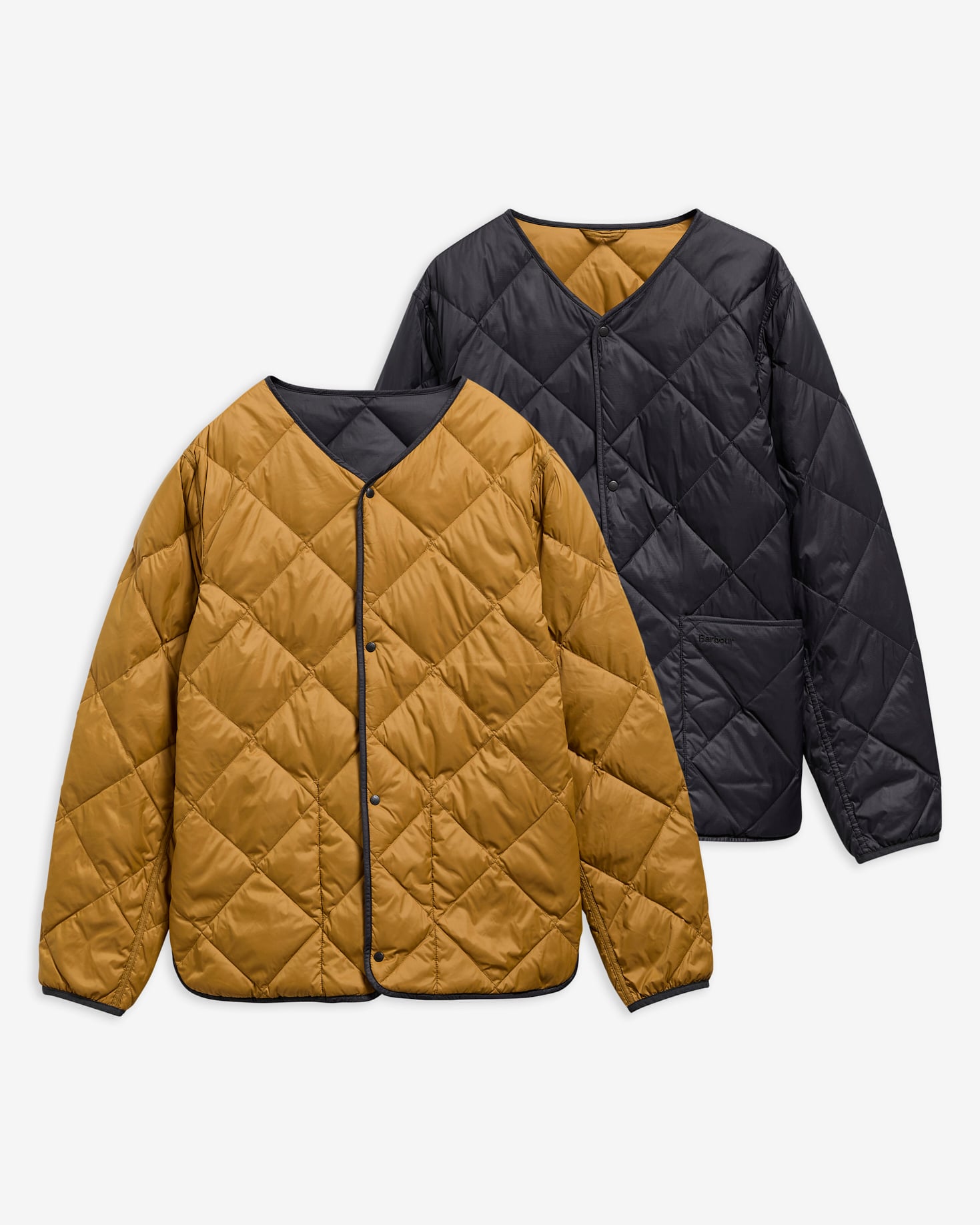 Lightweight Down Reversible Puffer Liner Black
