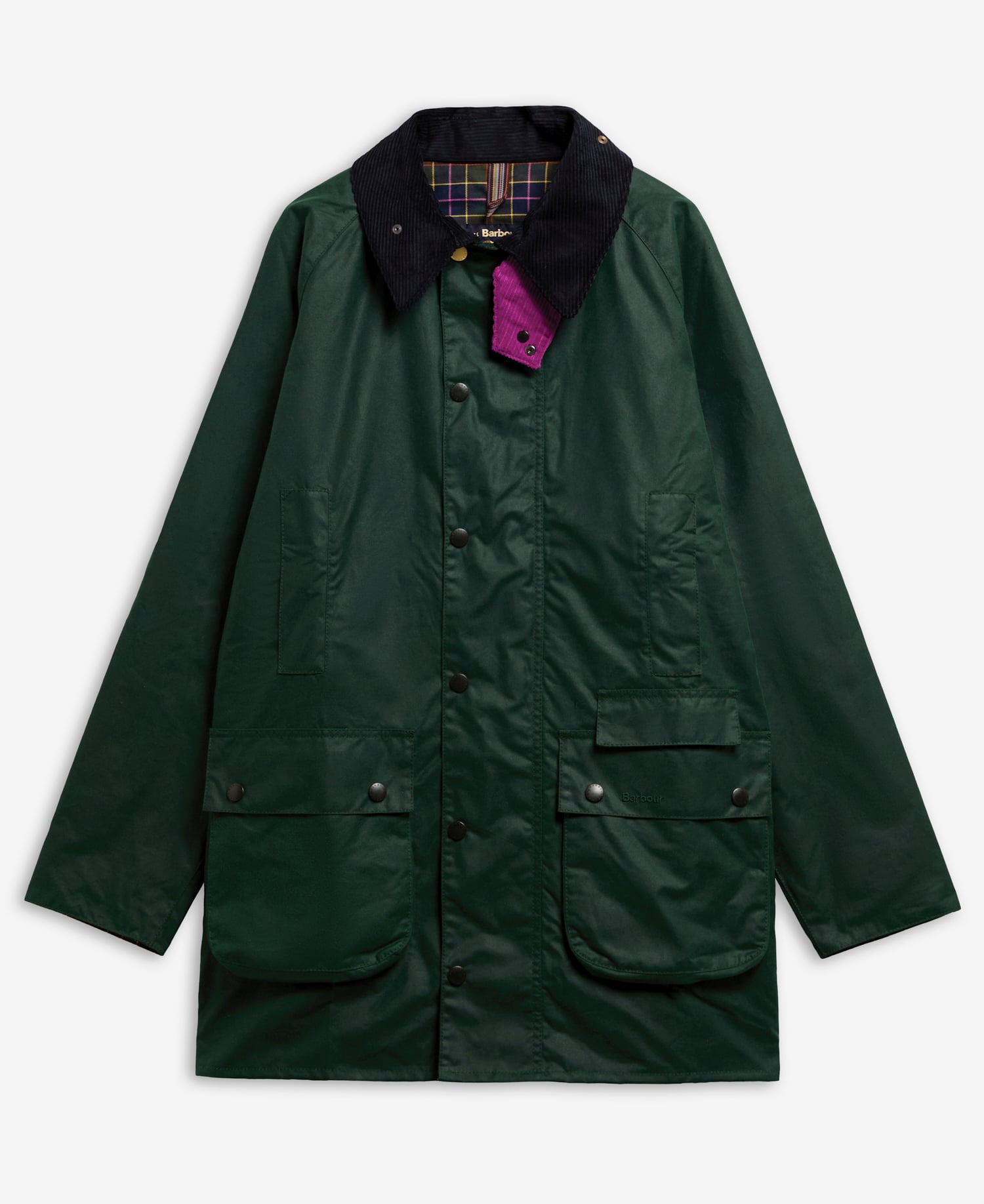 Paul Smith Loves Barbour Gamefair Waxed Jacket Bottle Green