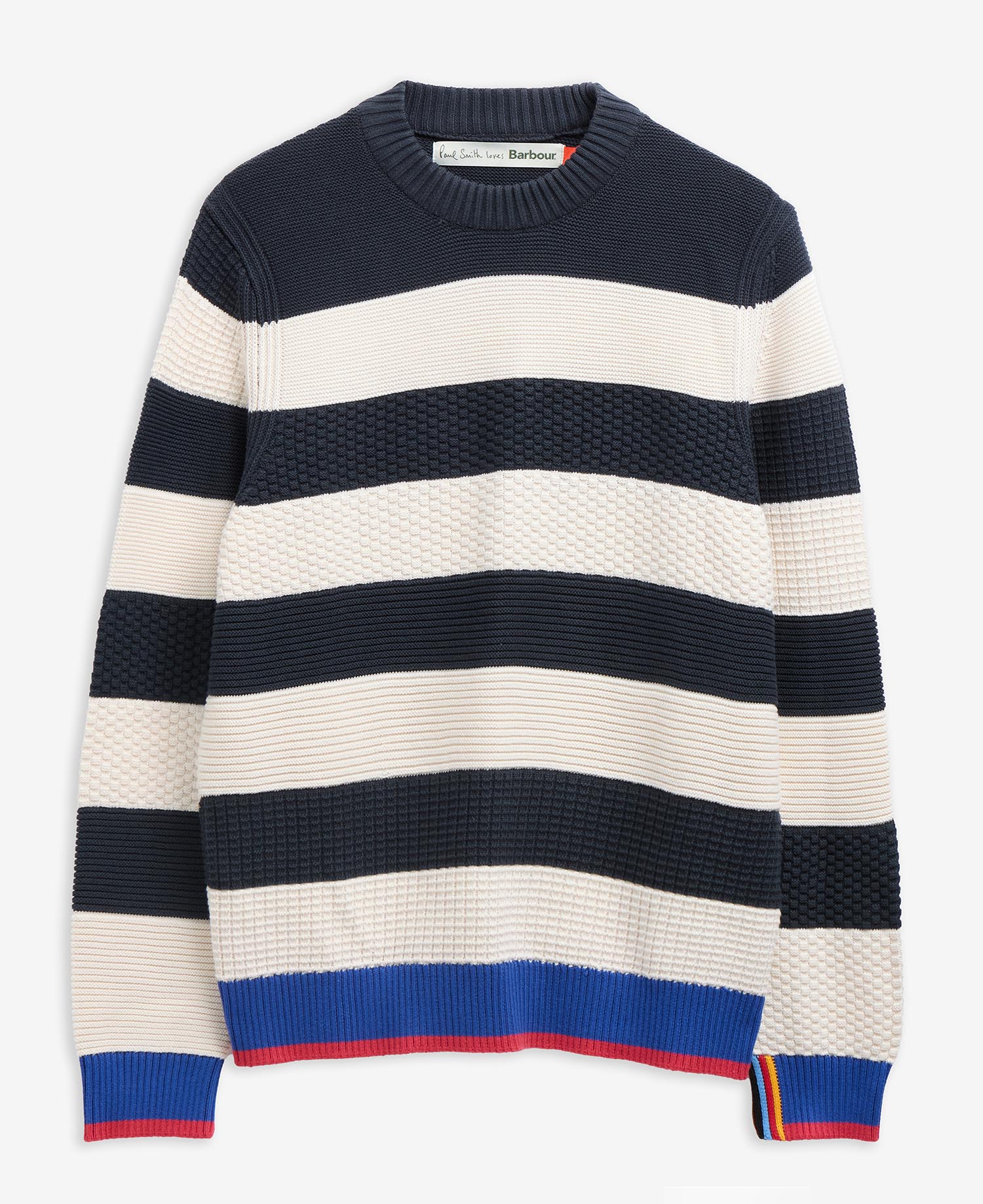 Paul Smith Loves Barbour Southwold Striped Crew Neck Jumper