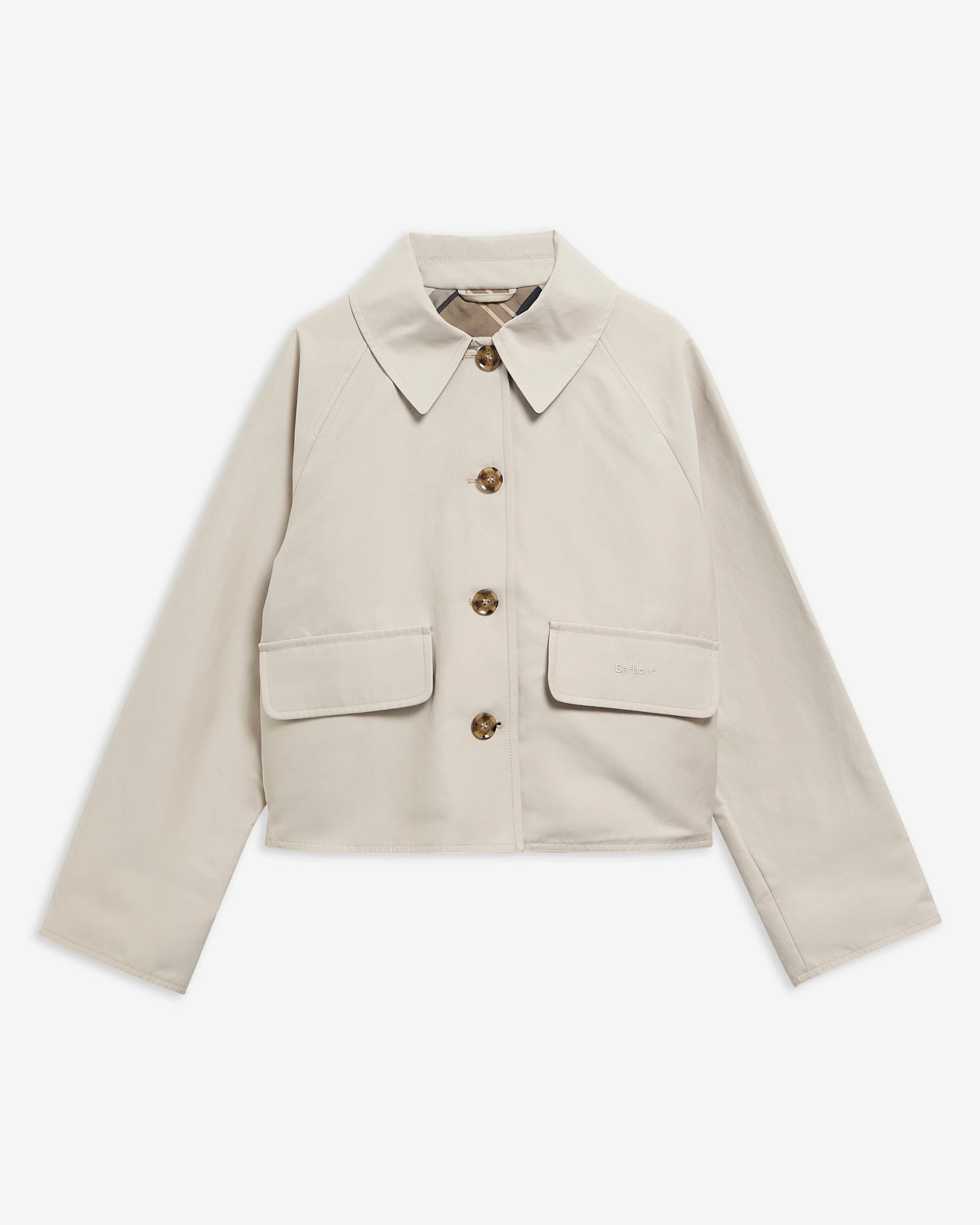Barbour Jacke Delilah Showerproof Mist/Birchwood Dress
