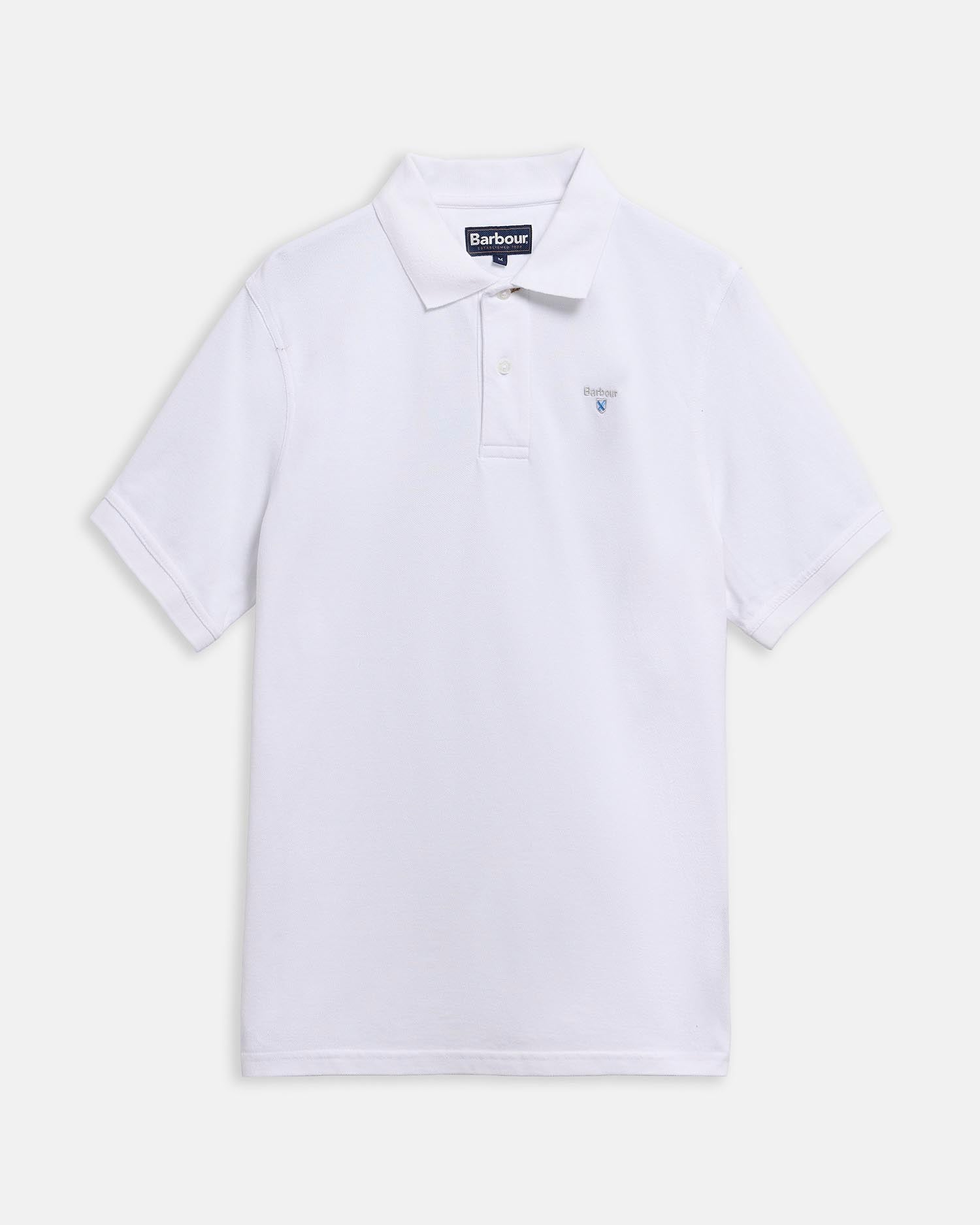 Sports Short-Sleeved Polo Shirt Classic White