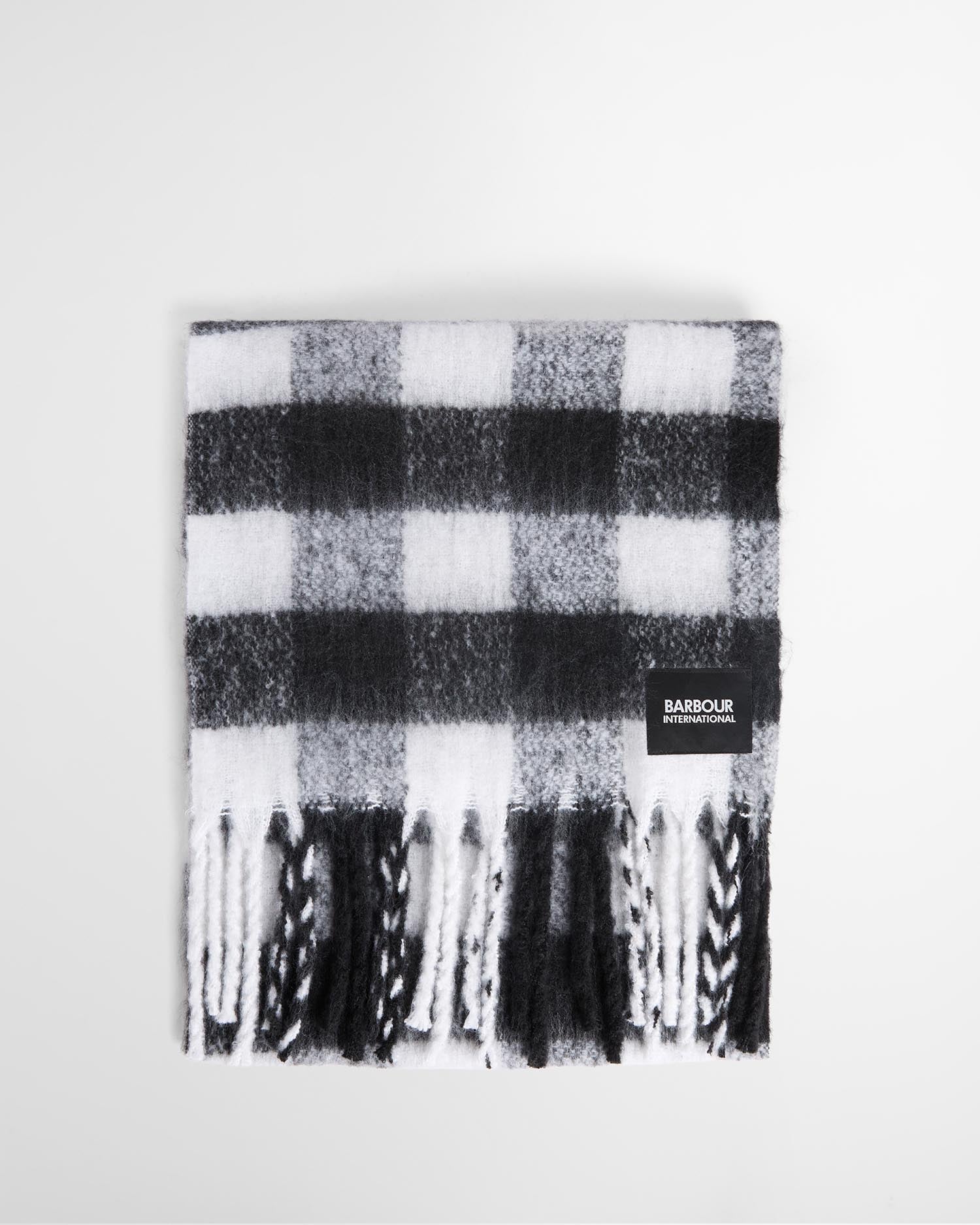Branton Gingham Scarf Black/White Gingham