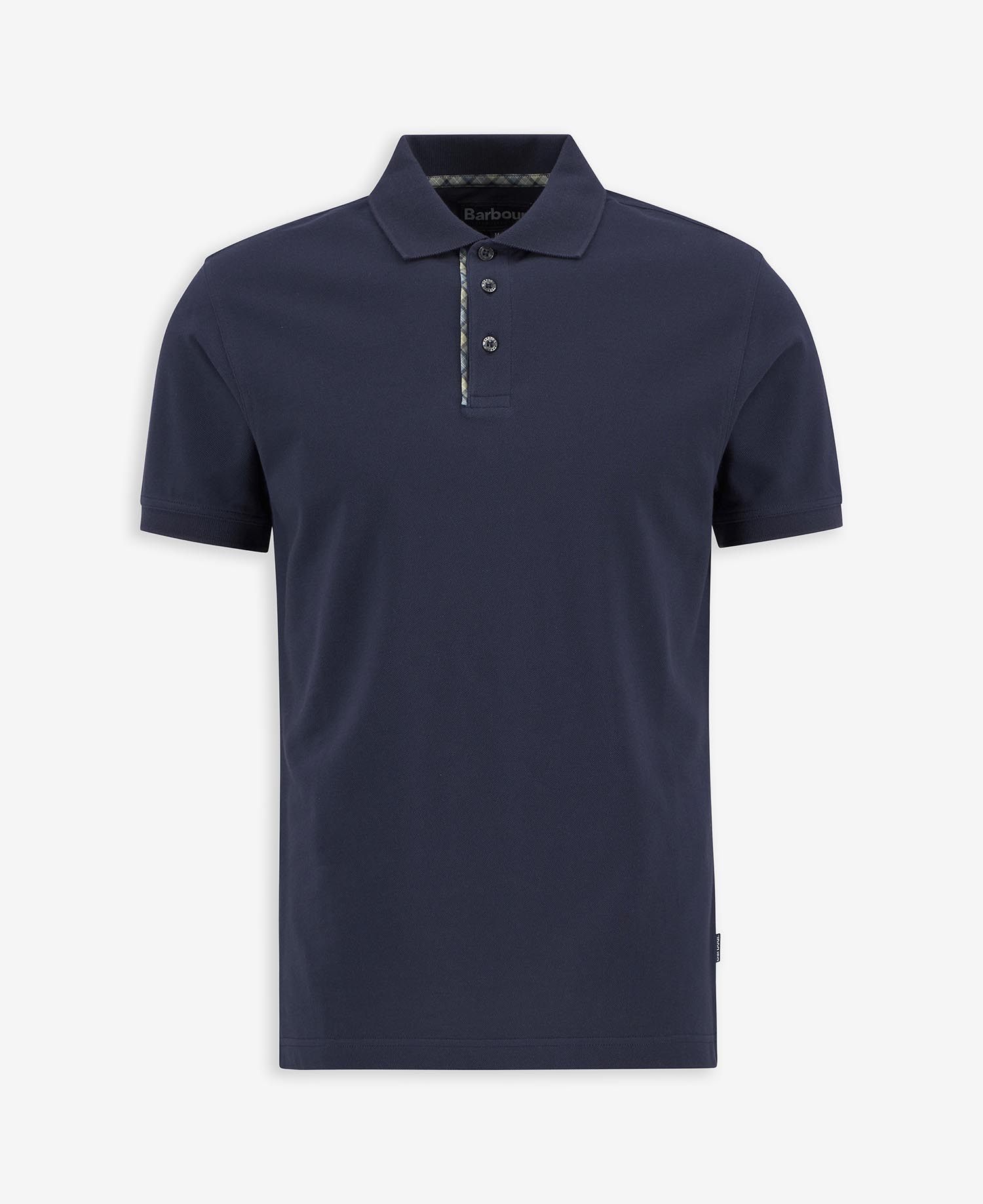 Reston Tartan Trim Tailored Polo Shirt
