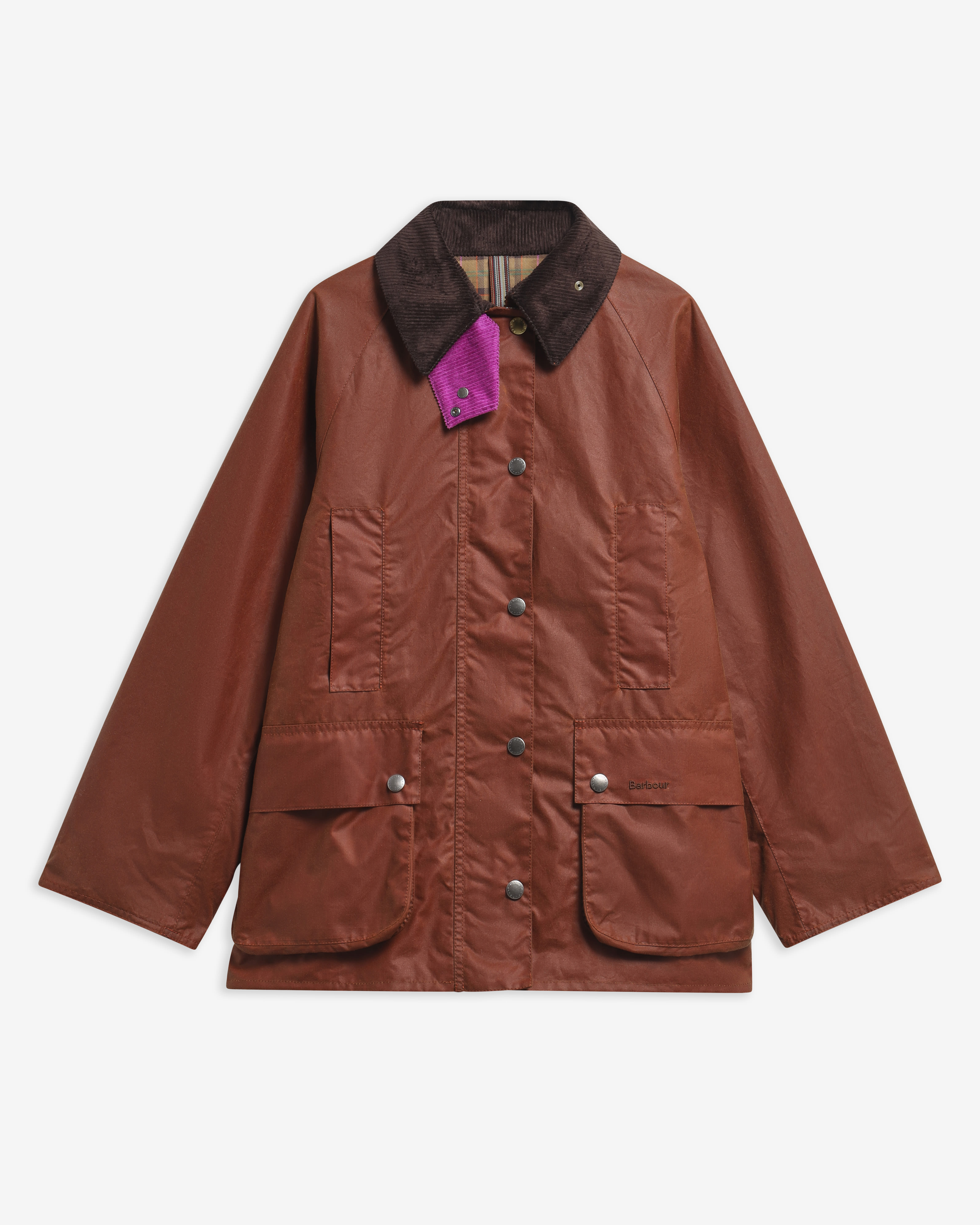 Paul Smith Loves Barbour Women's Beaufort Waxed Jacket Russet/Classic/Muted