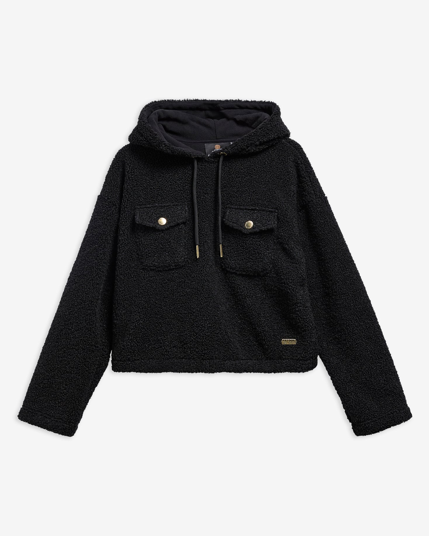 Lilah Fleece Hoodie Black
