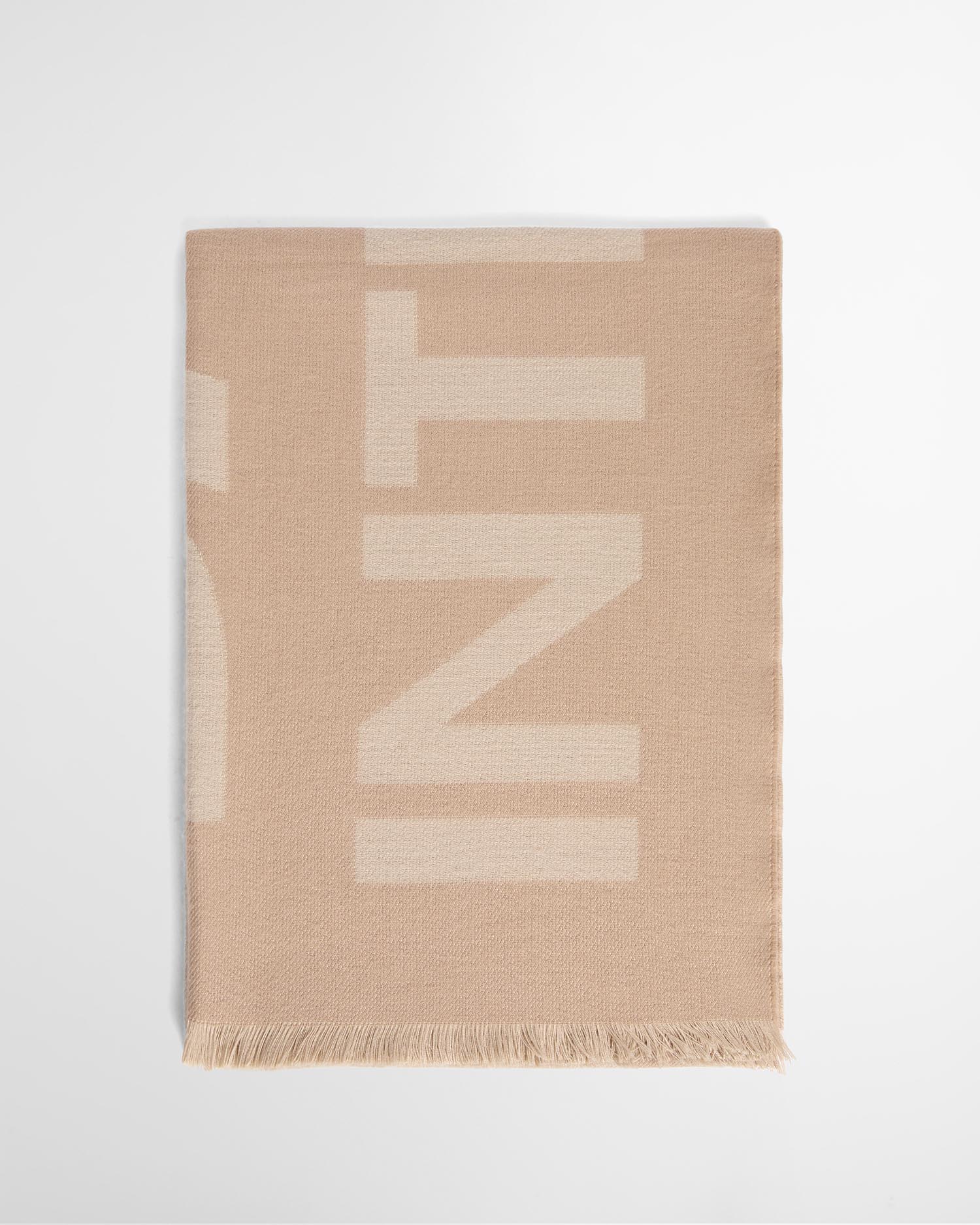 Milla Logo Wrap Scarf Camel