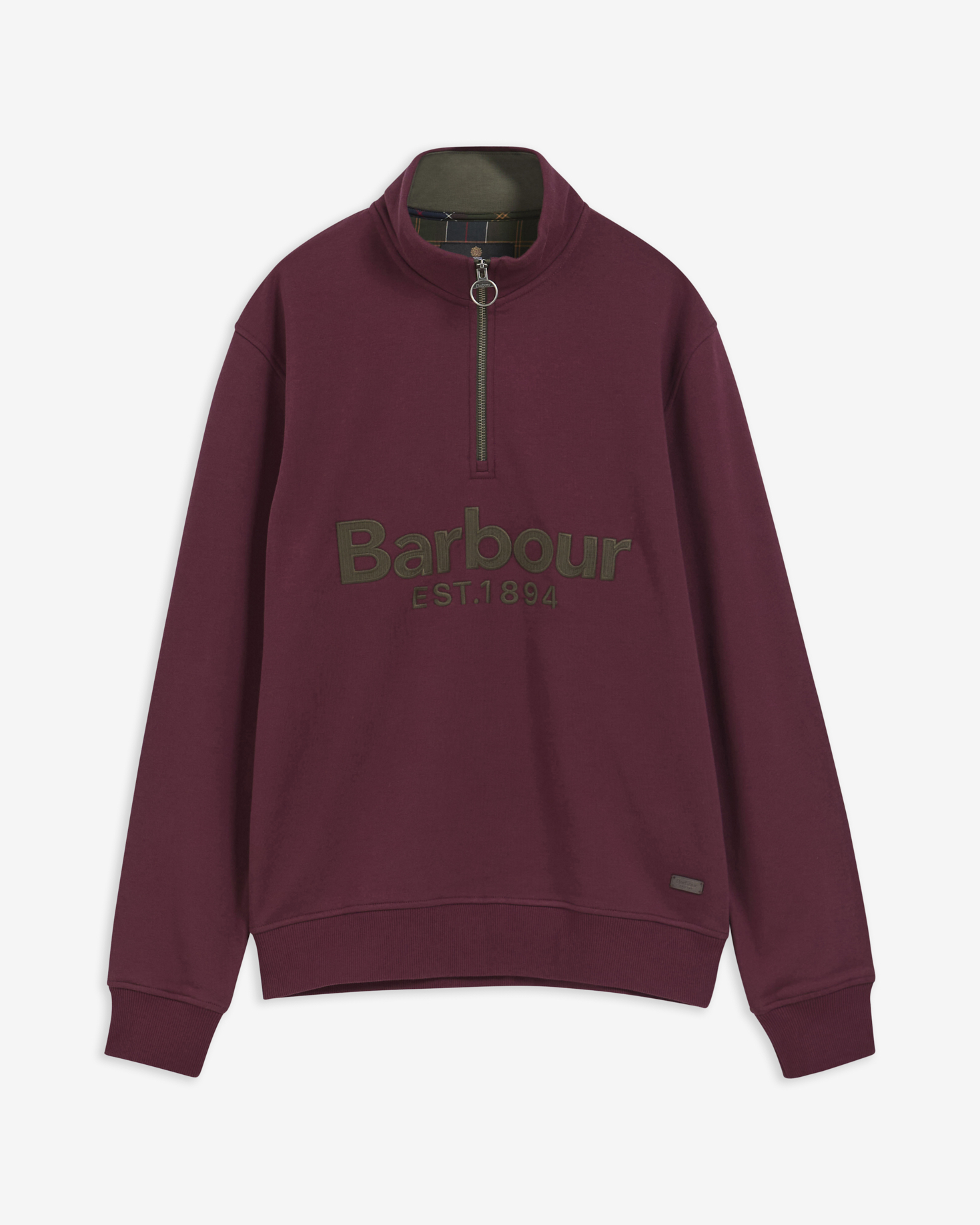 Fosse Half-Zip Sweatshirt Dark Bordeaux