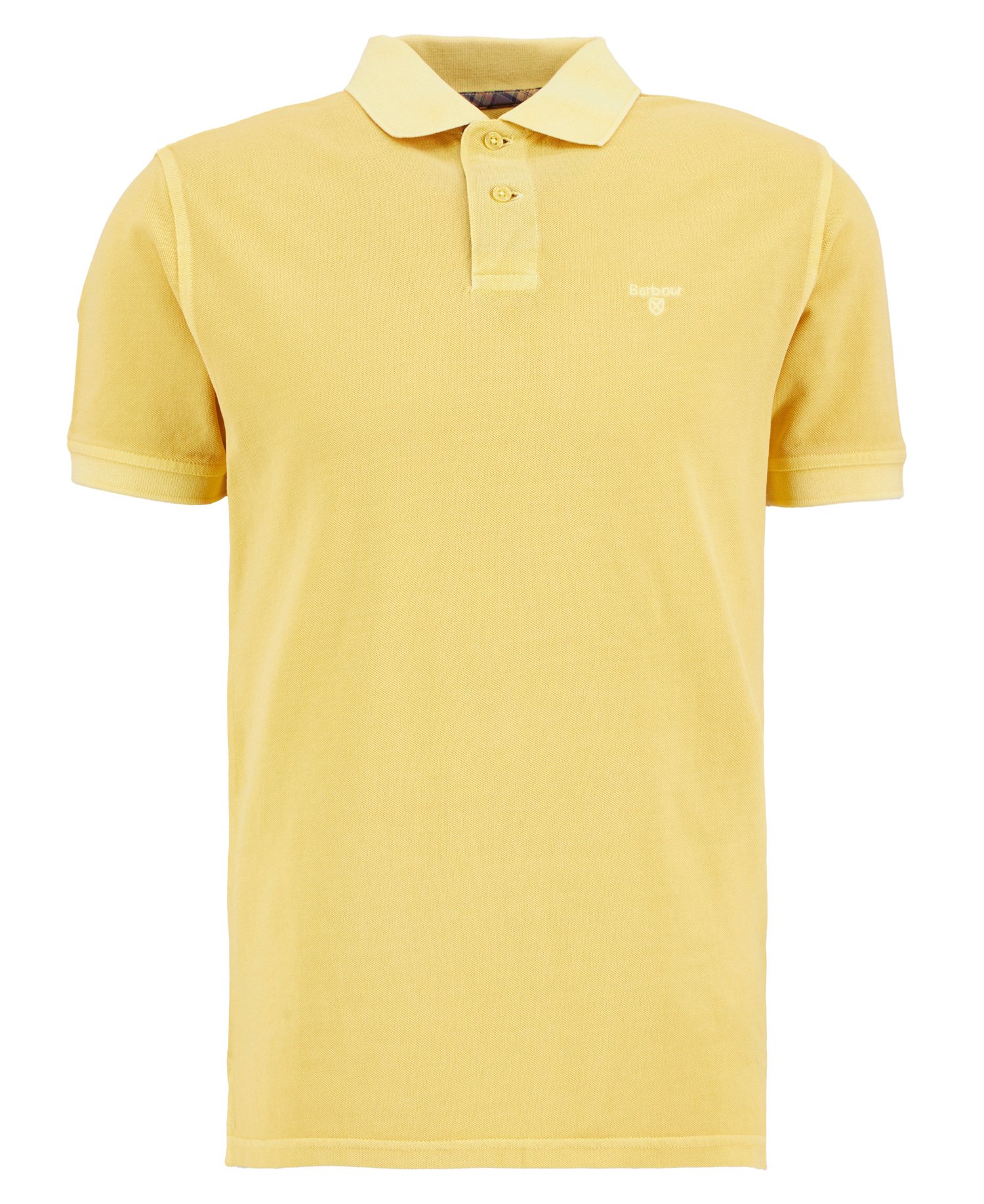 Washed Tartan Tailored Pique Polo