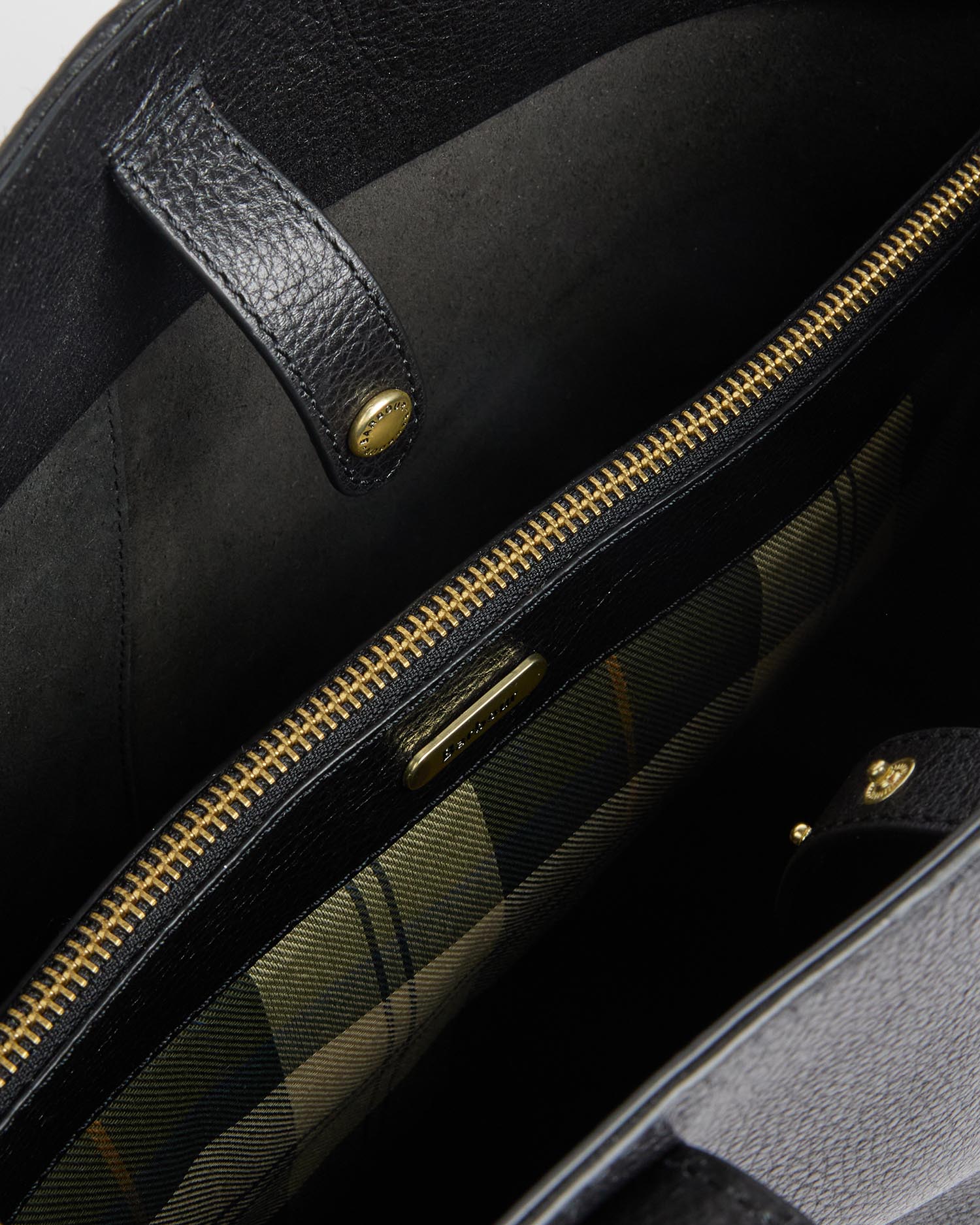 Barbour Ledertasche Alder Large Black
