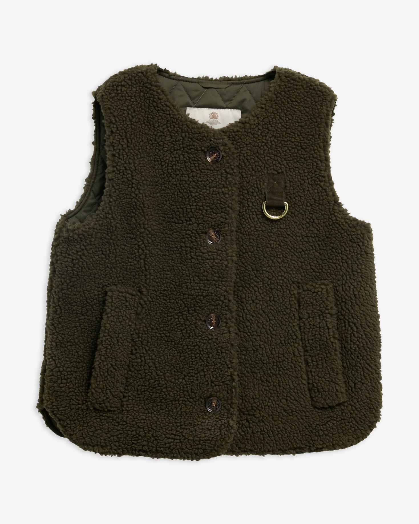 Bowes Fleece Gilet Olive