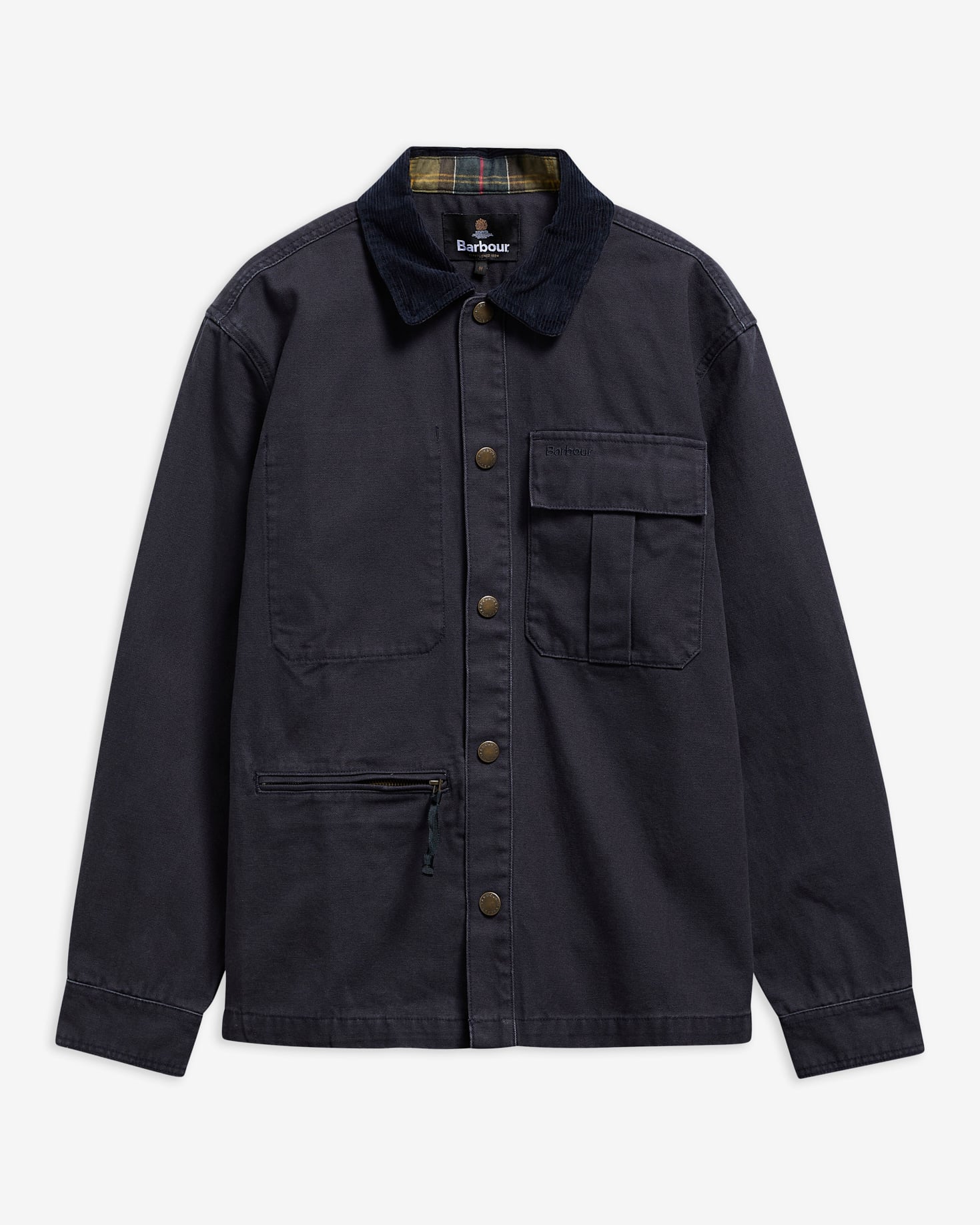 Barbour Overshirt Ursula Oversized Dark Navy