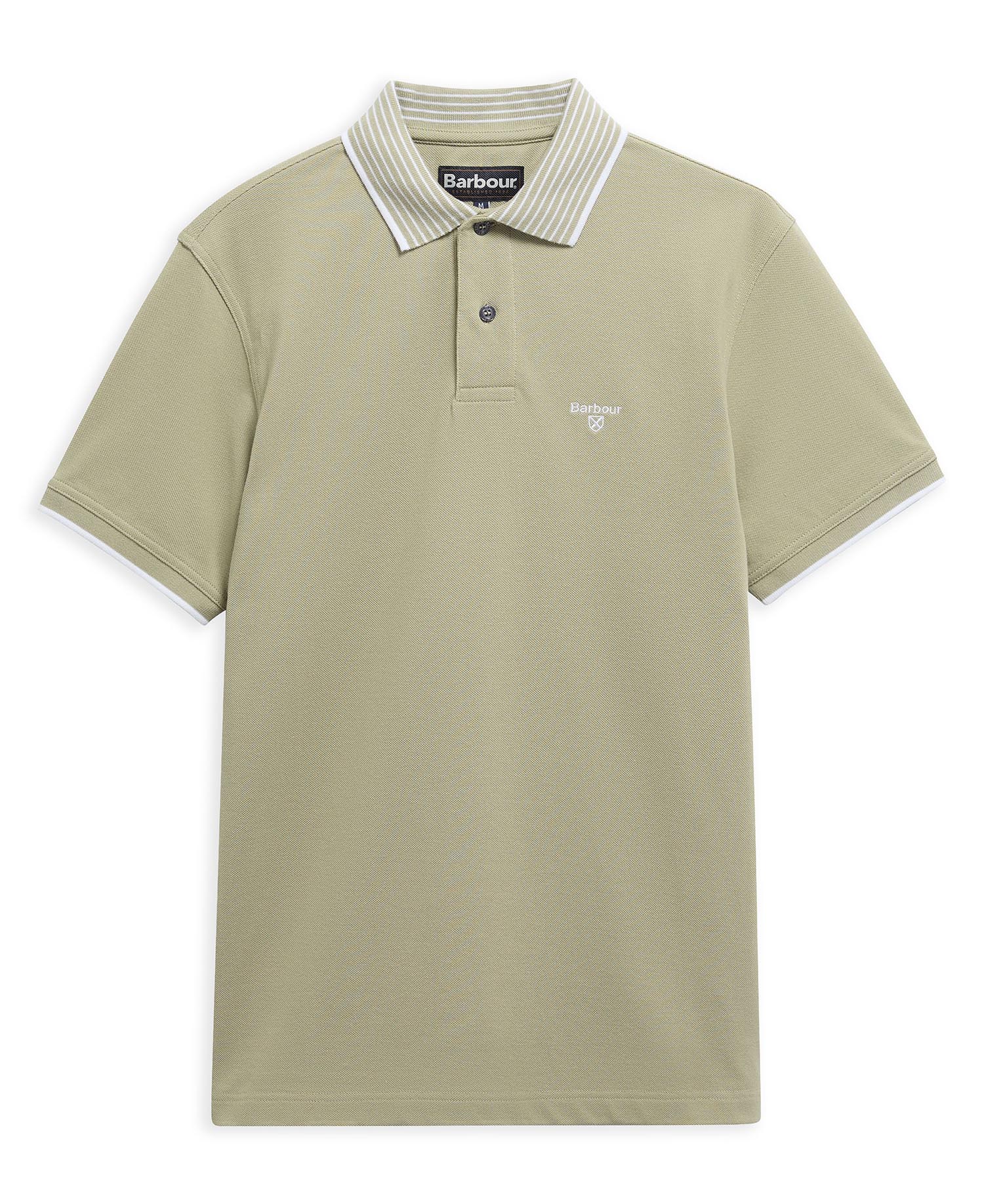 Denwick Short-Sleeved Polo Shirt Mineral Green